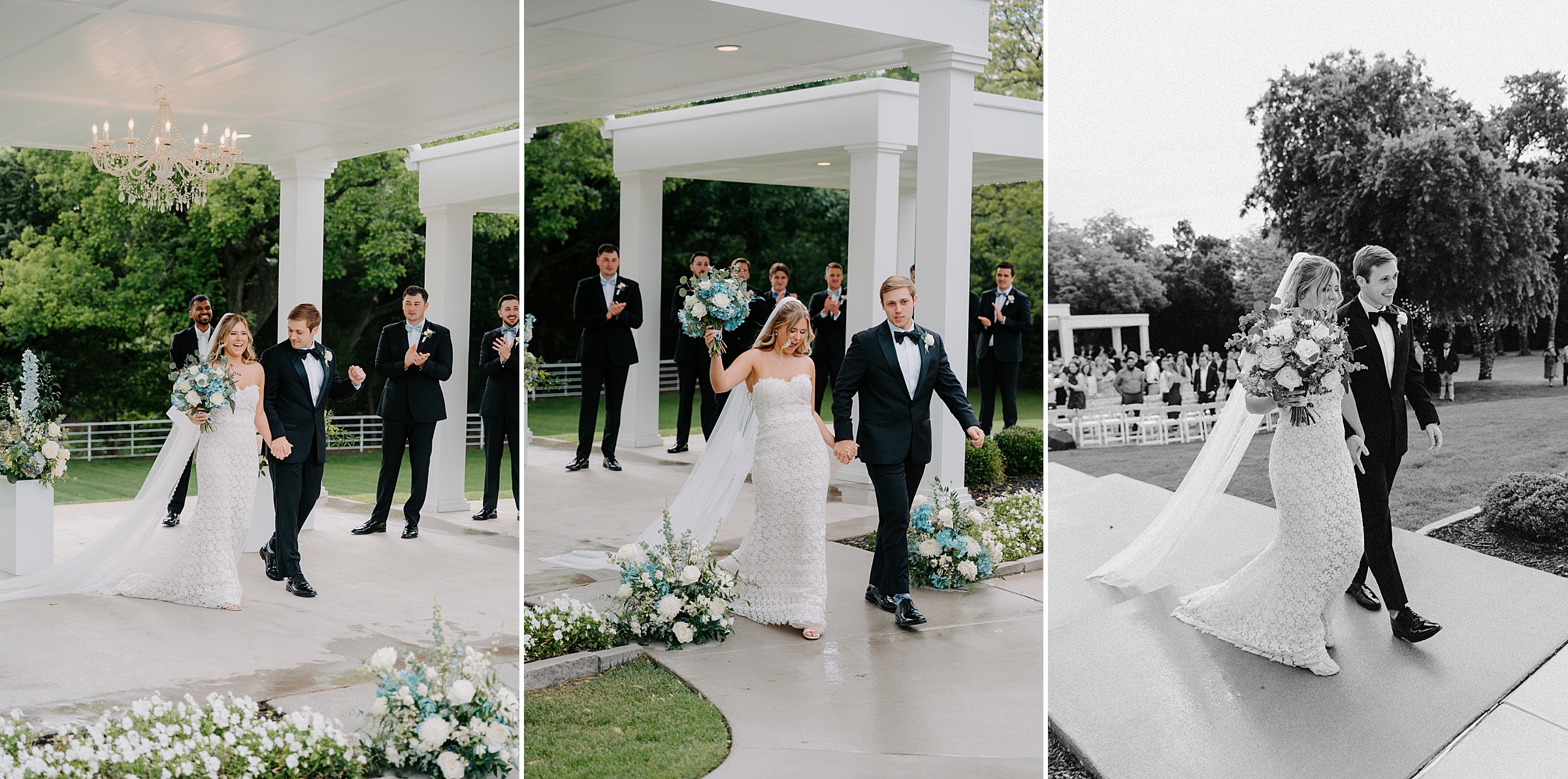 Firefly Gardens wedding ceremony outdoor pergola Midlothian Texas