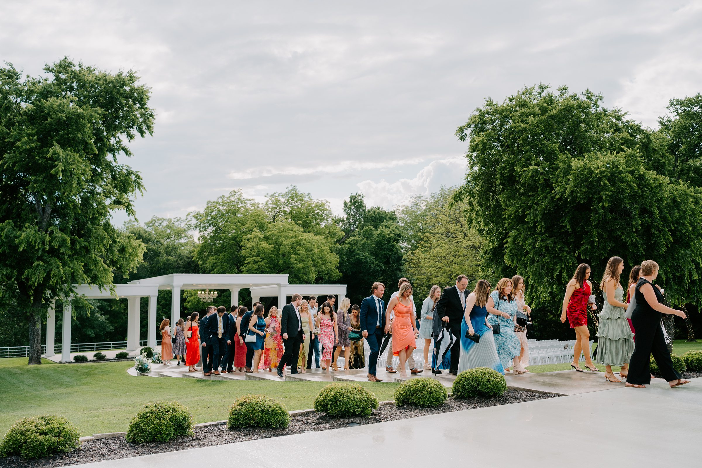 Firefly Gardens wedding ceremony outdoor pergola Midlothian Texas
