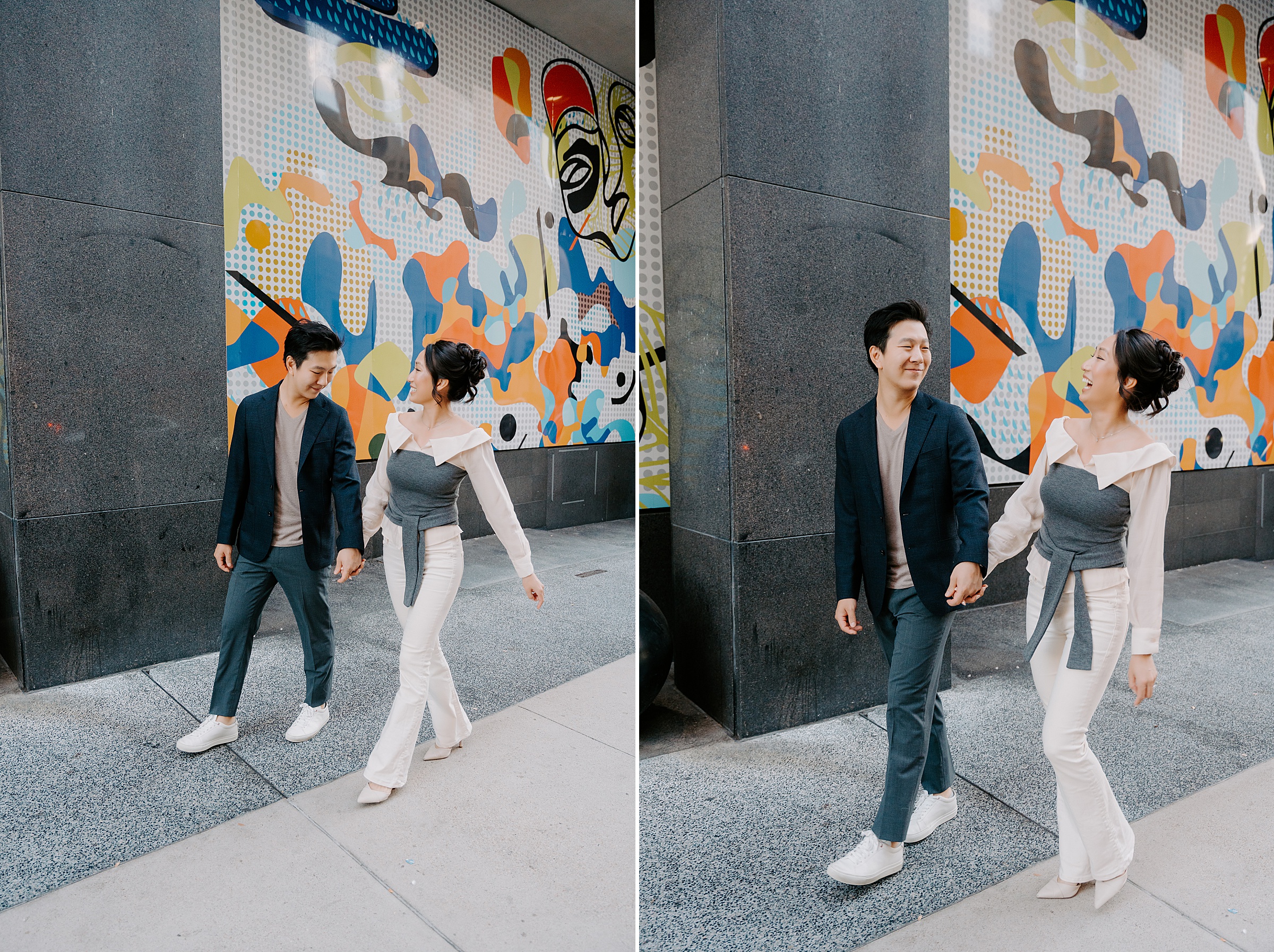 urban engagement session downtown Dallas editorial
