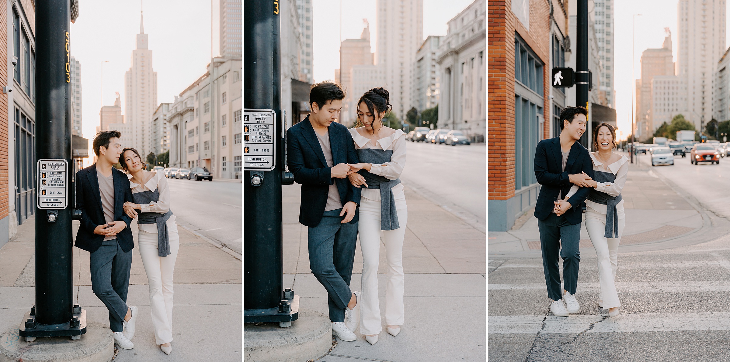 DFW engagement photographer downtown Dallas