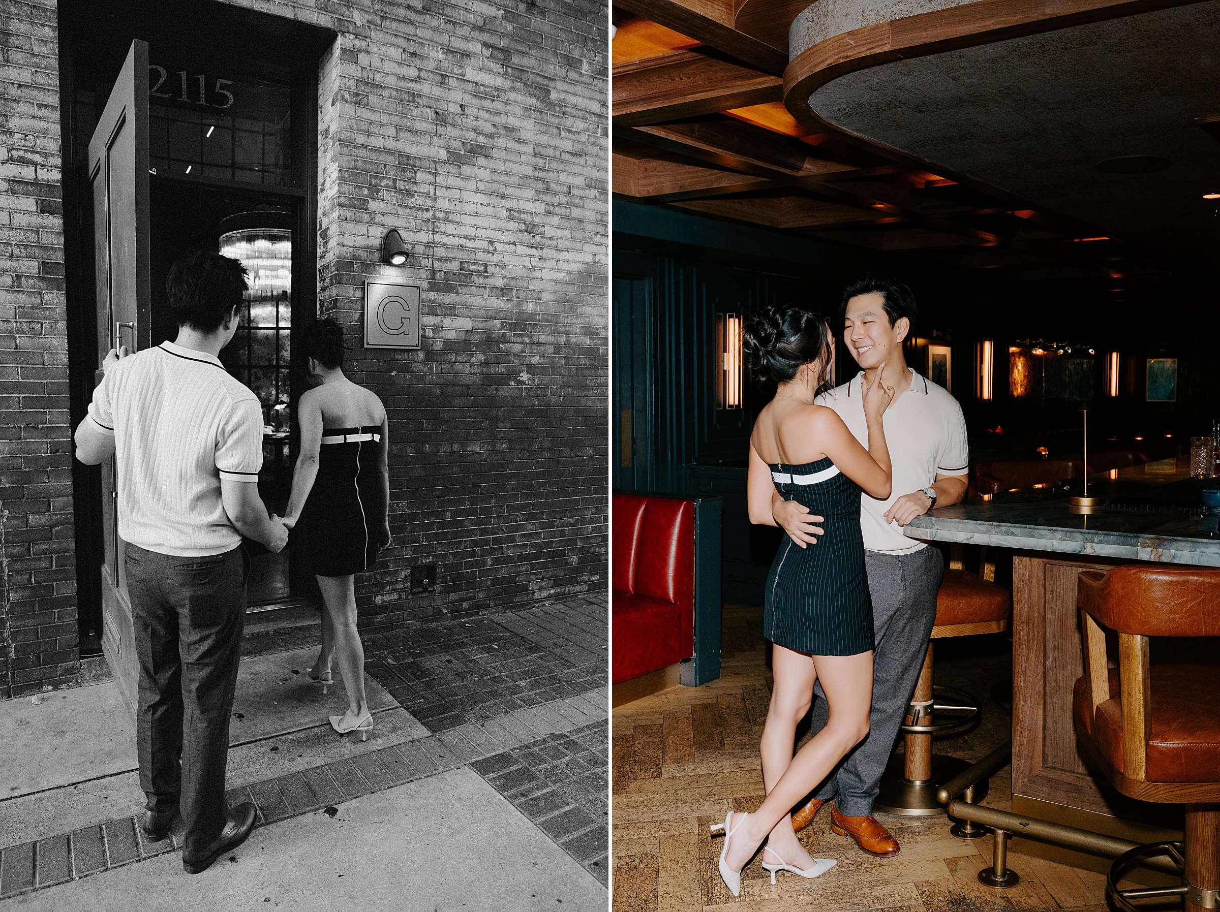 Ginger's speakeasy Dallas couples photography