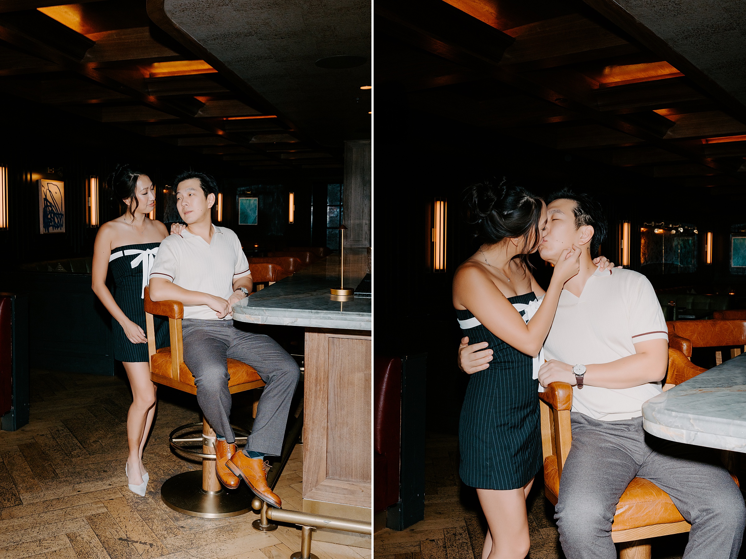 Ginger's speakeasy Dallas couples photography