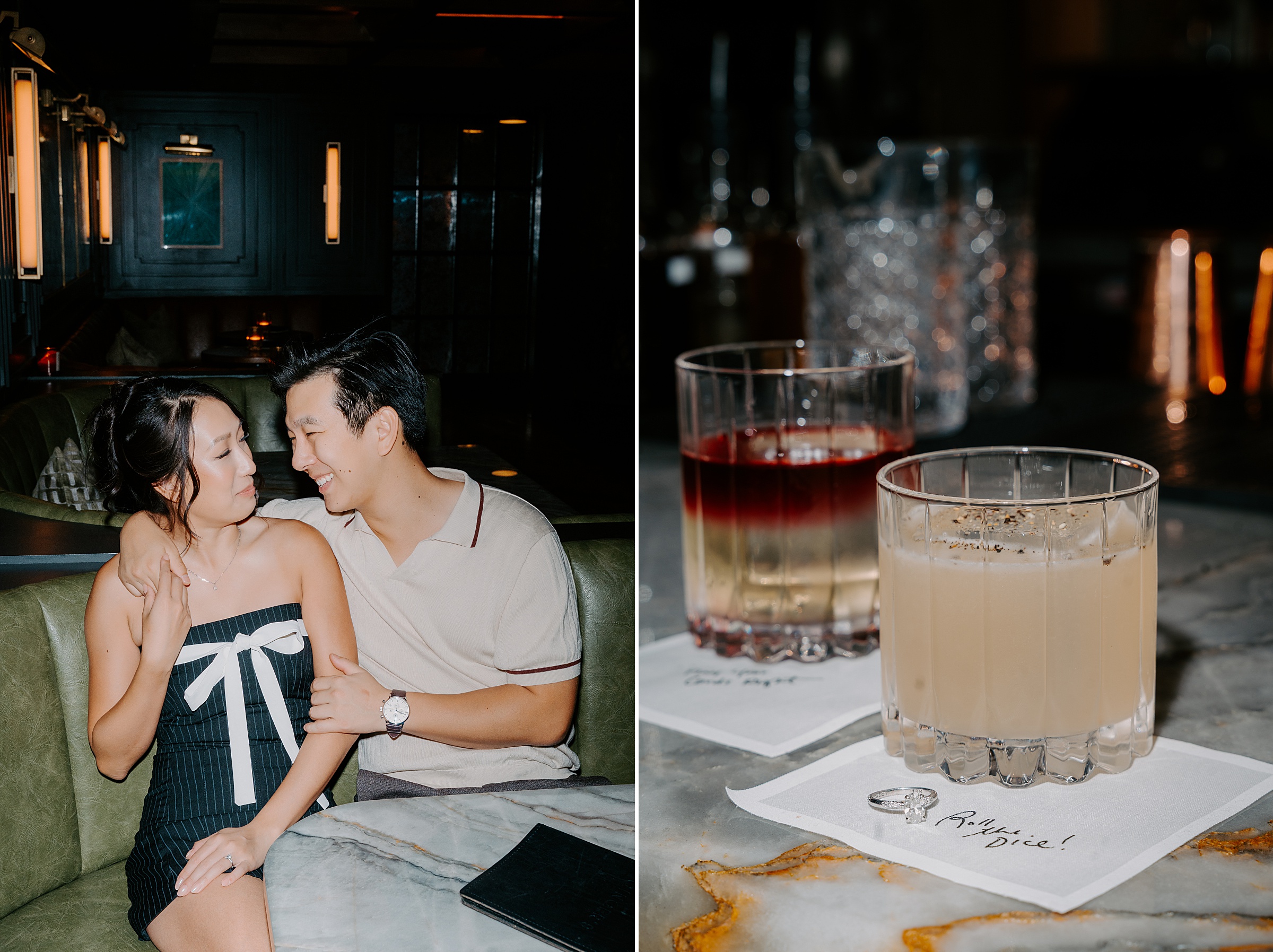 Ginger's speakeasy Dallas couples photography