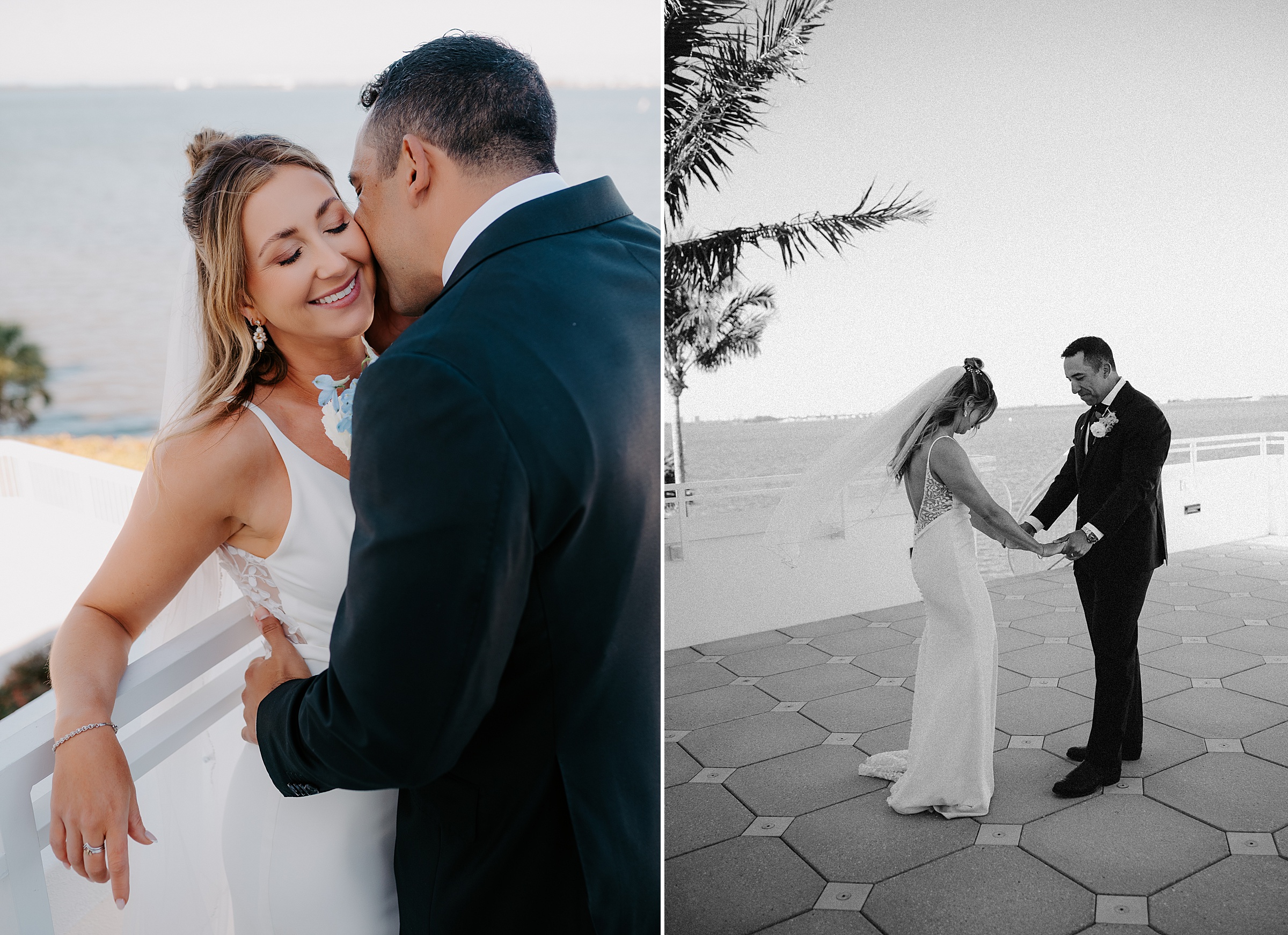 Indian River Lagoon sunset wedding portraits Jensen Beach FL