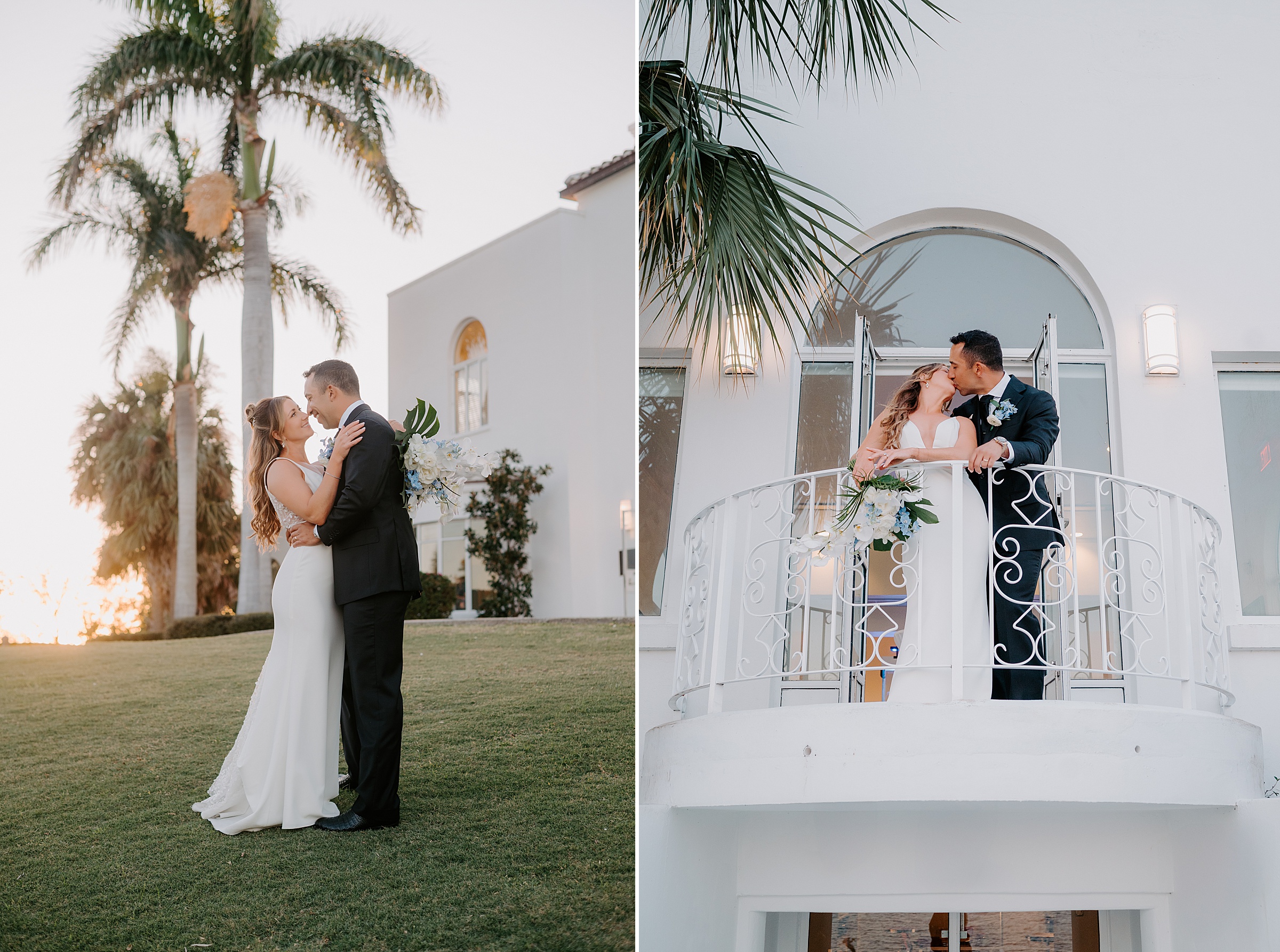 Indian River Lagoon sunset wedding portraits Jensen Beach FL