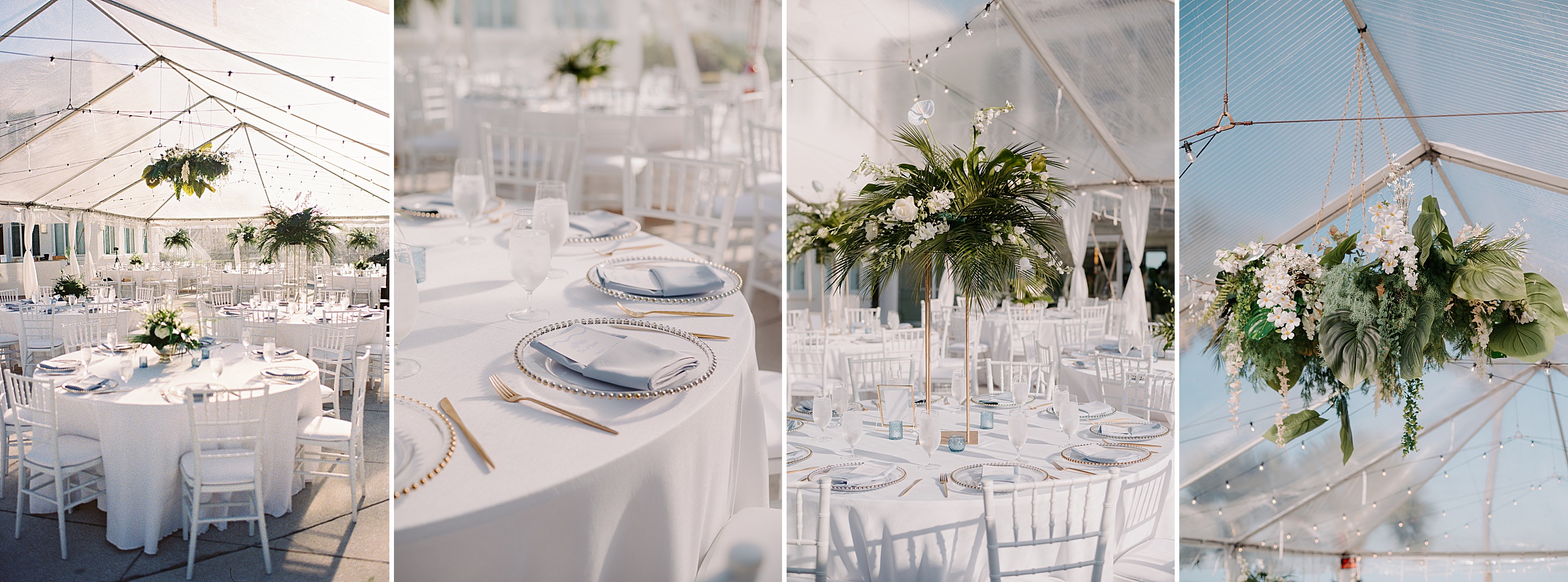 wedding reception terrace Mansion at Tuckahoe gold candlelight