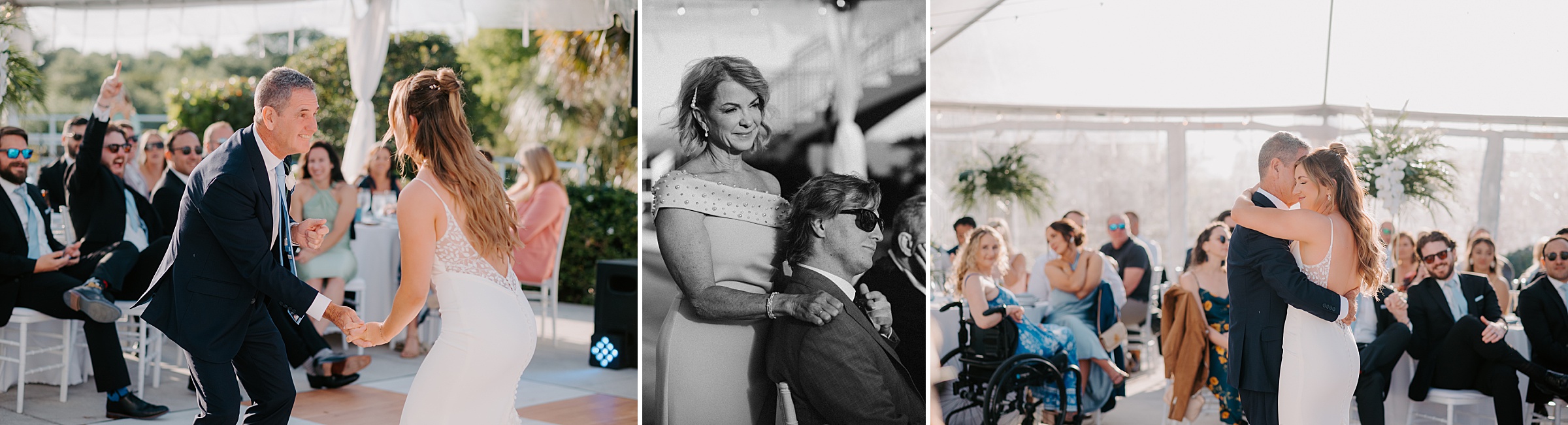 wedding reception terrace Mansion at Tuckahoe gold candlelight