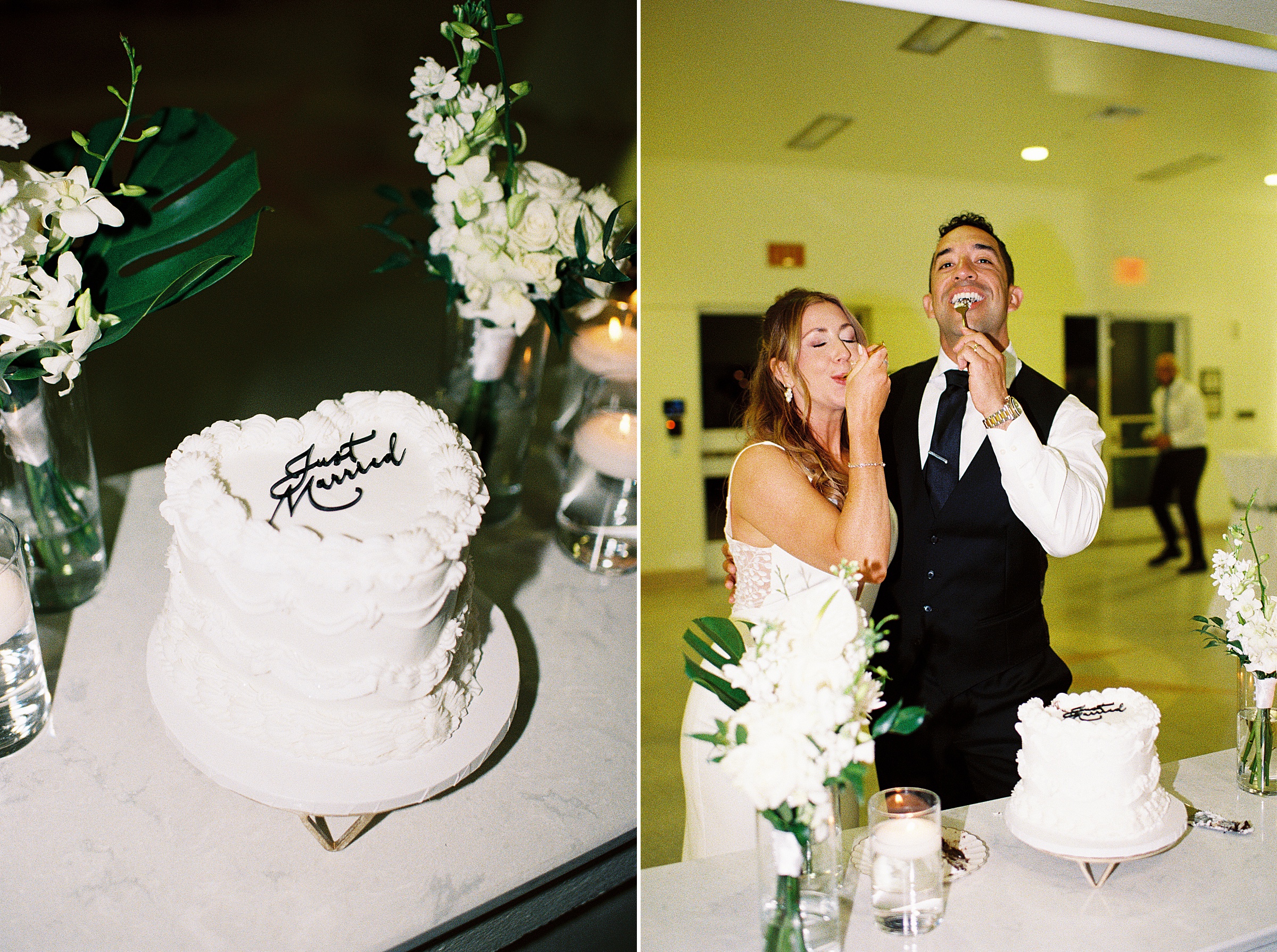 wedding reception terrace Mansion at Tuckahoe gold candlelight