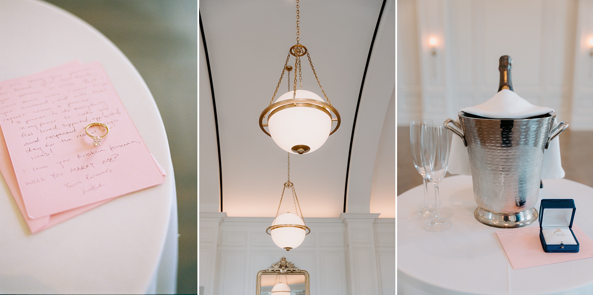 Adolphus Hotel proposal photographer Governor's Ballroom Dallas