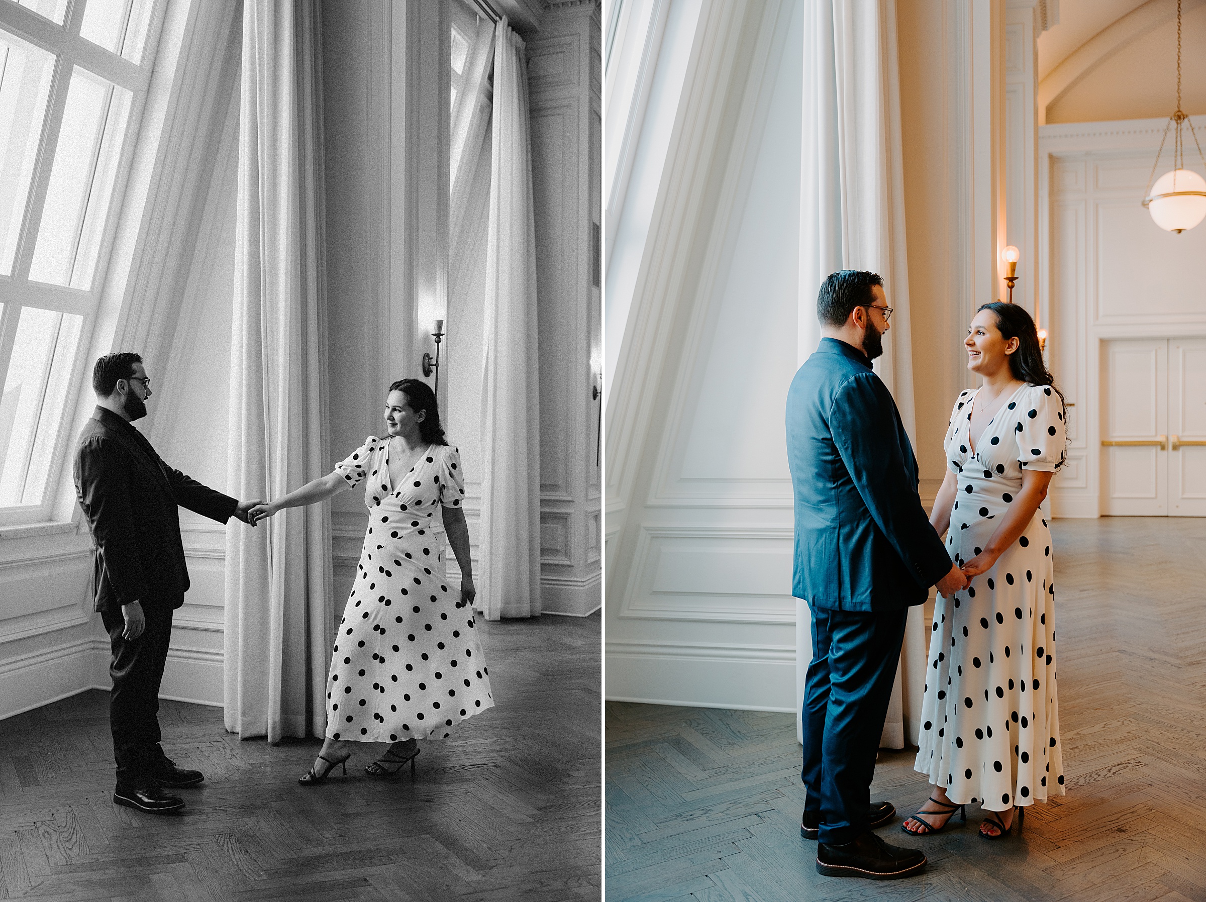 ouple just engaged at The Adolphus Hotel Dallas