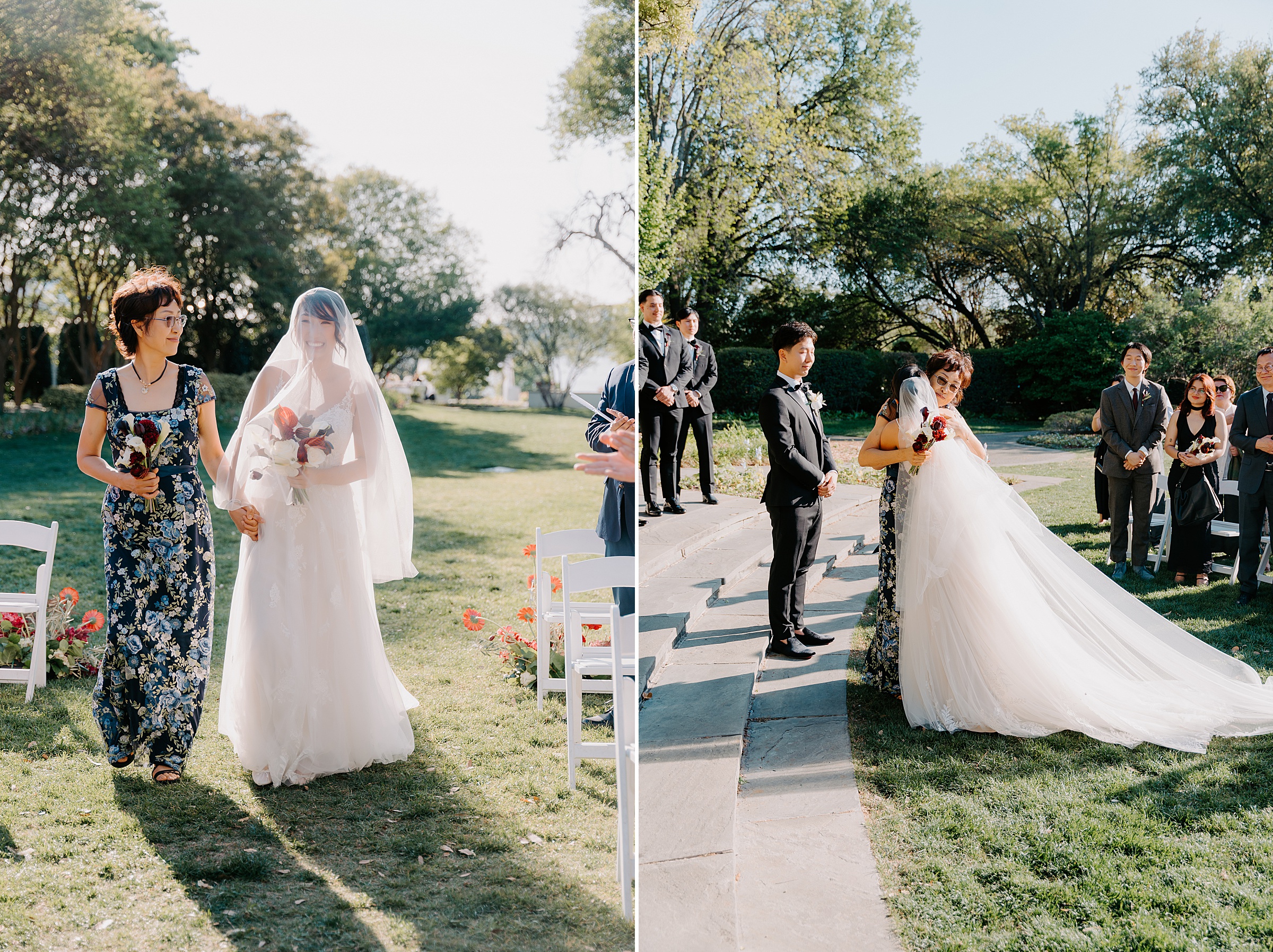 Alex Camp House wedding ceremony Dallas garden venue