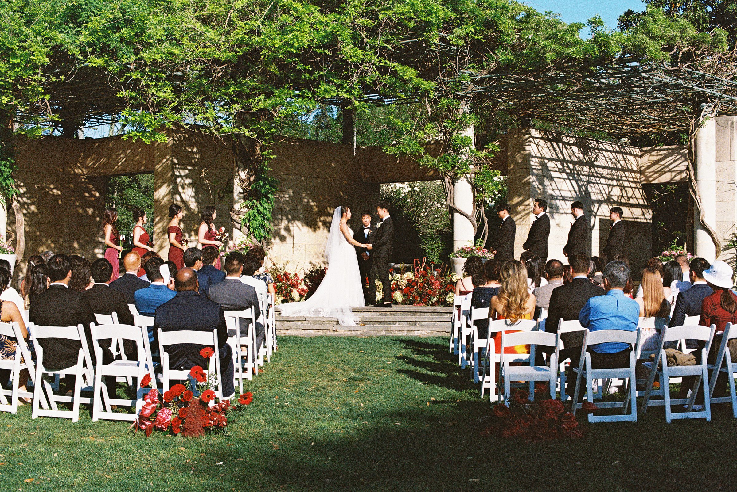 Alex Camp House wedding ceremony Dallas garden venue