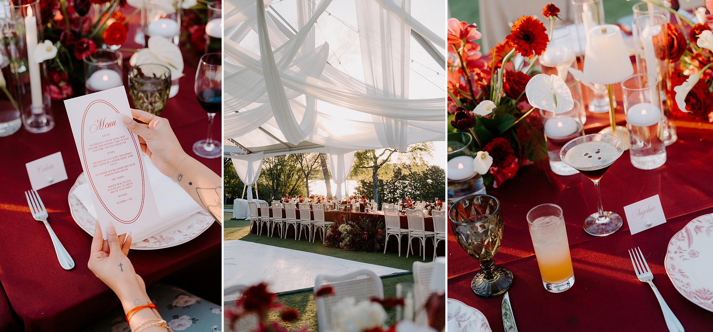 clear tent wedding reception Dallas Arboretum Alex Camp House