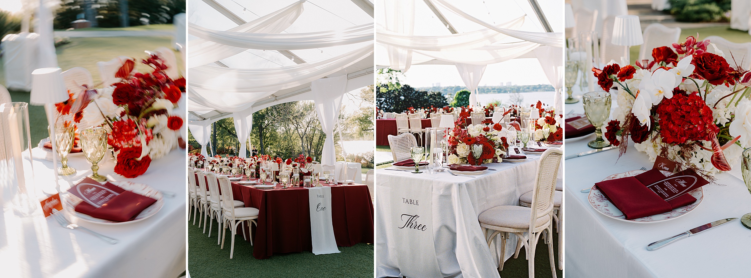 clear tent wedding reception Dallas Arboretum Alex Camp House