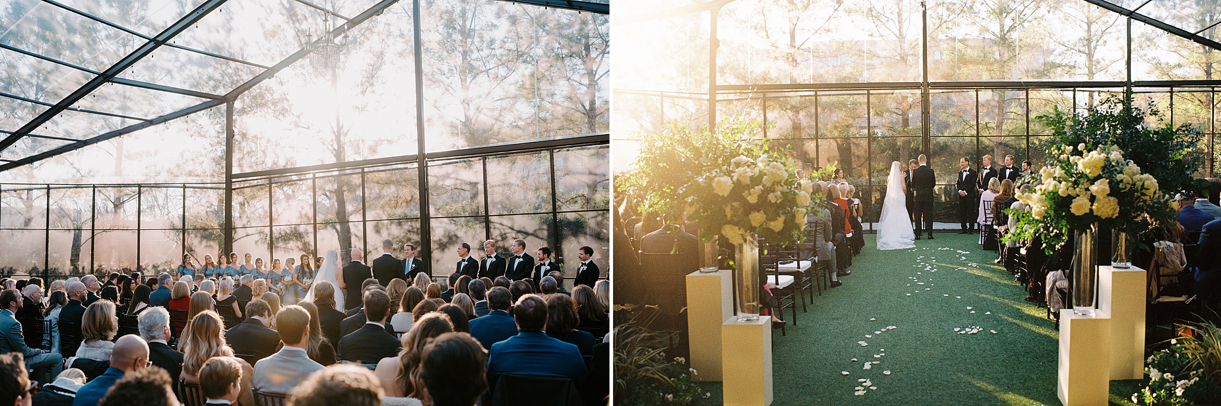 Hotel Drover wedding ceremony