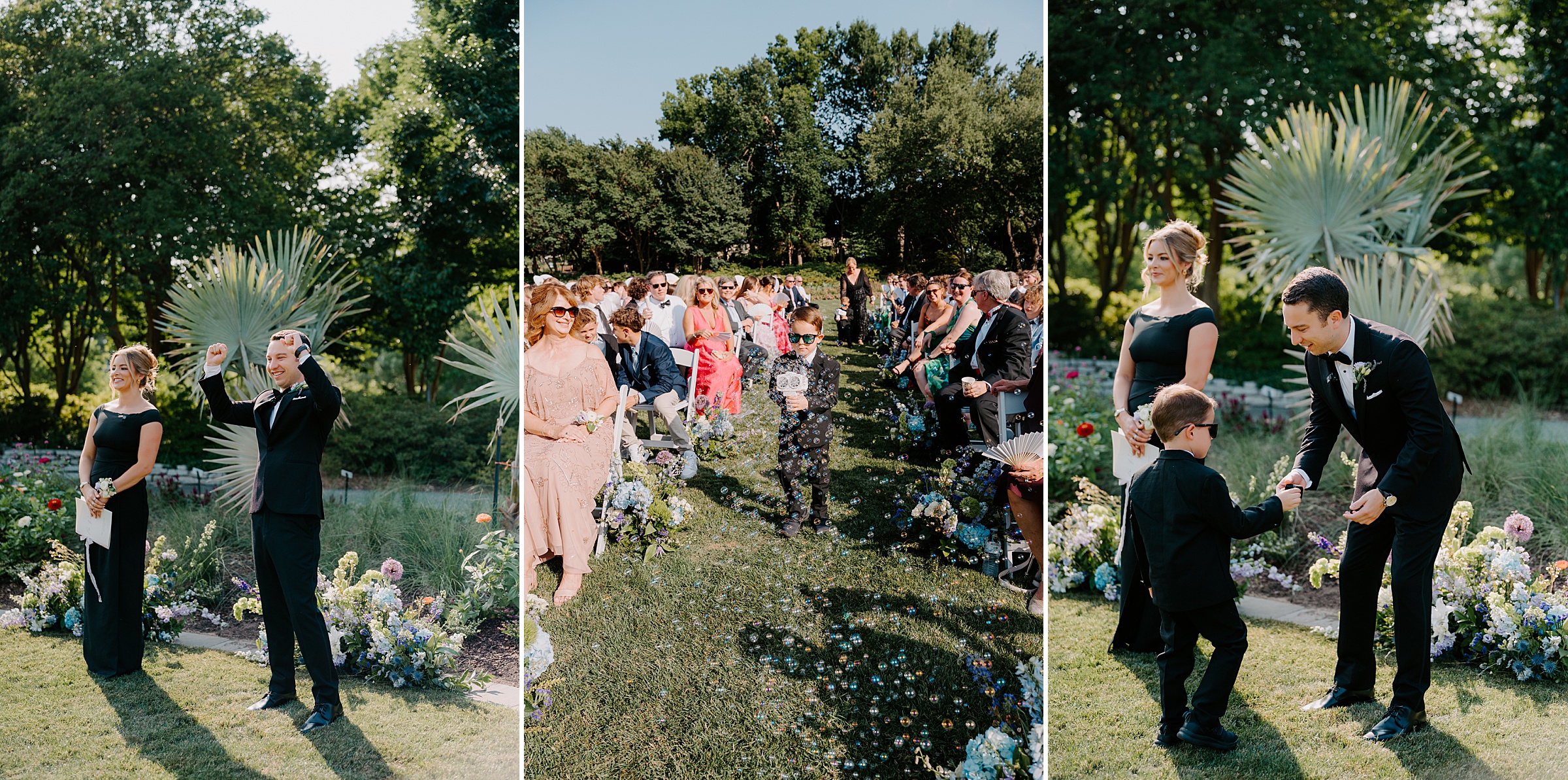 Jonsson Color Garden ceremony Dallas Arboretum wedding