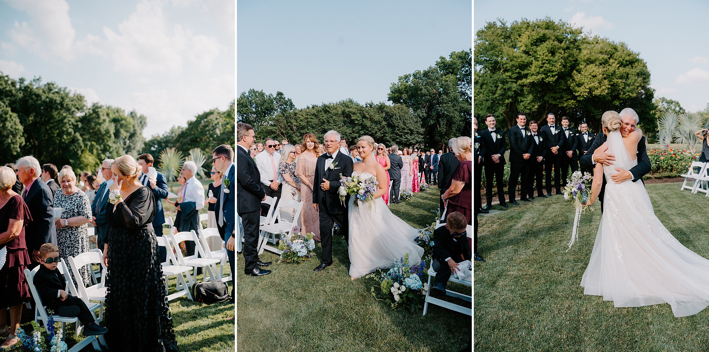 Jonsson Color Garden ceremony Dallas Arboretum wedding