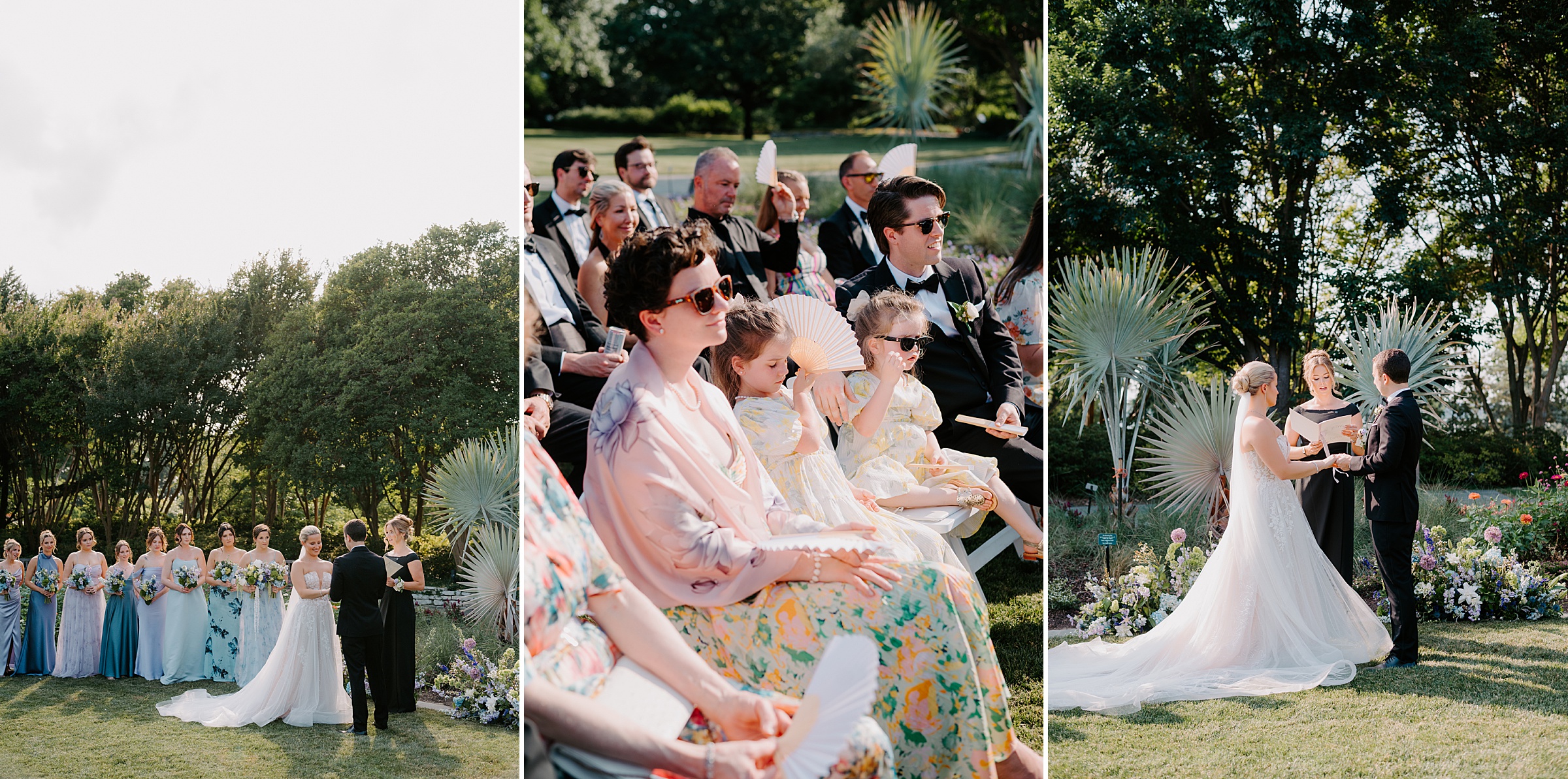 Jonsson Color Garden ceremony Dallas Arboretum wedding