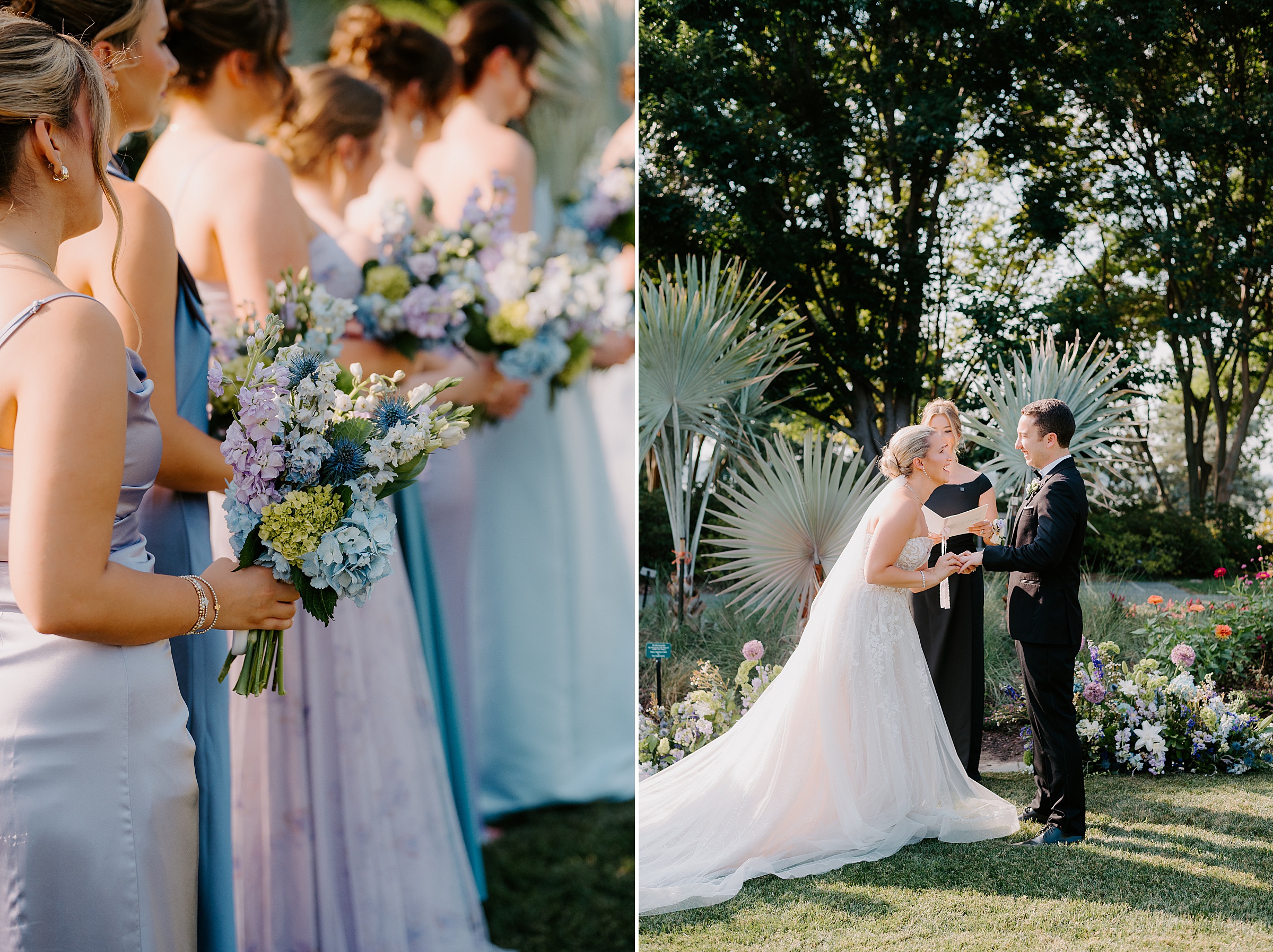 Jonsson Color Garden ceremony Dallas Arboretum wedding