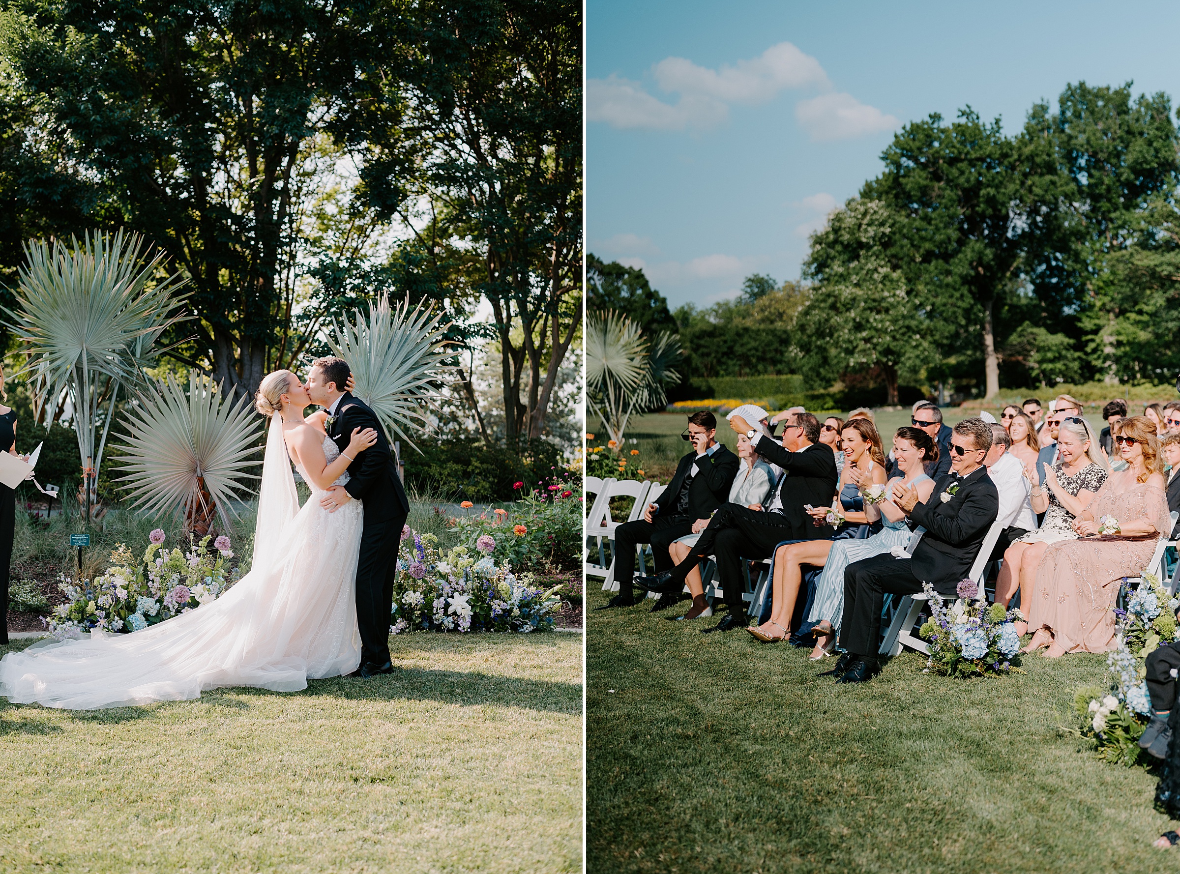 Jonsson Color Garden ceremony Dallas Arboretum wedding