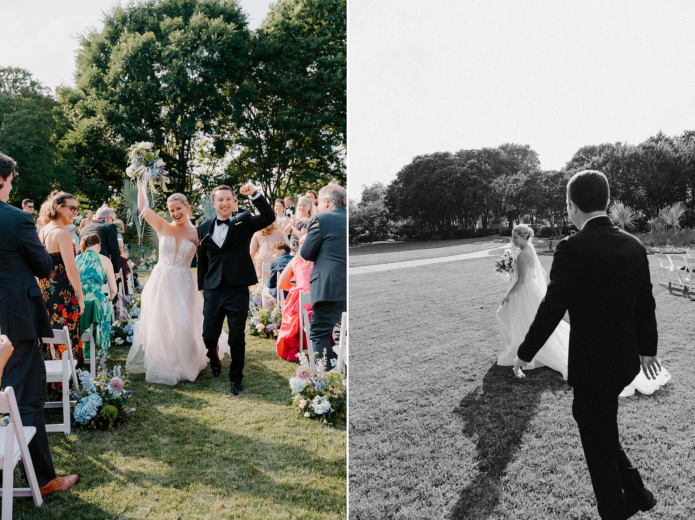 Jonsson Color Garden ceremony Dallas Arboretum wedding