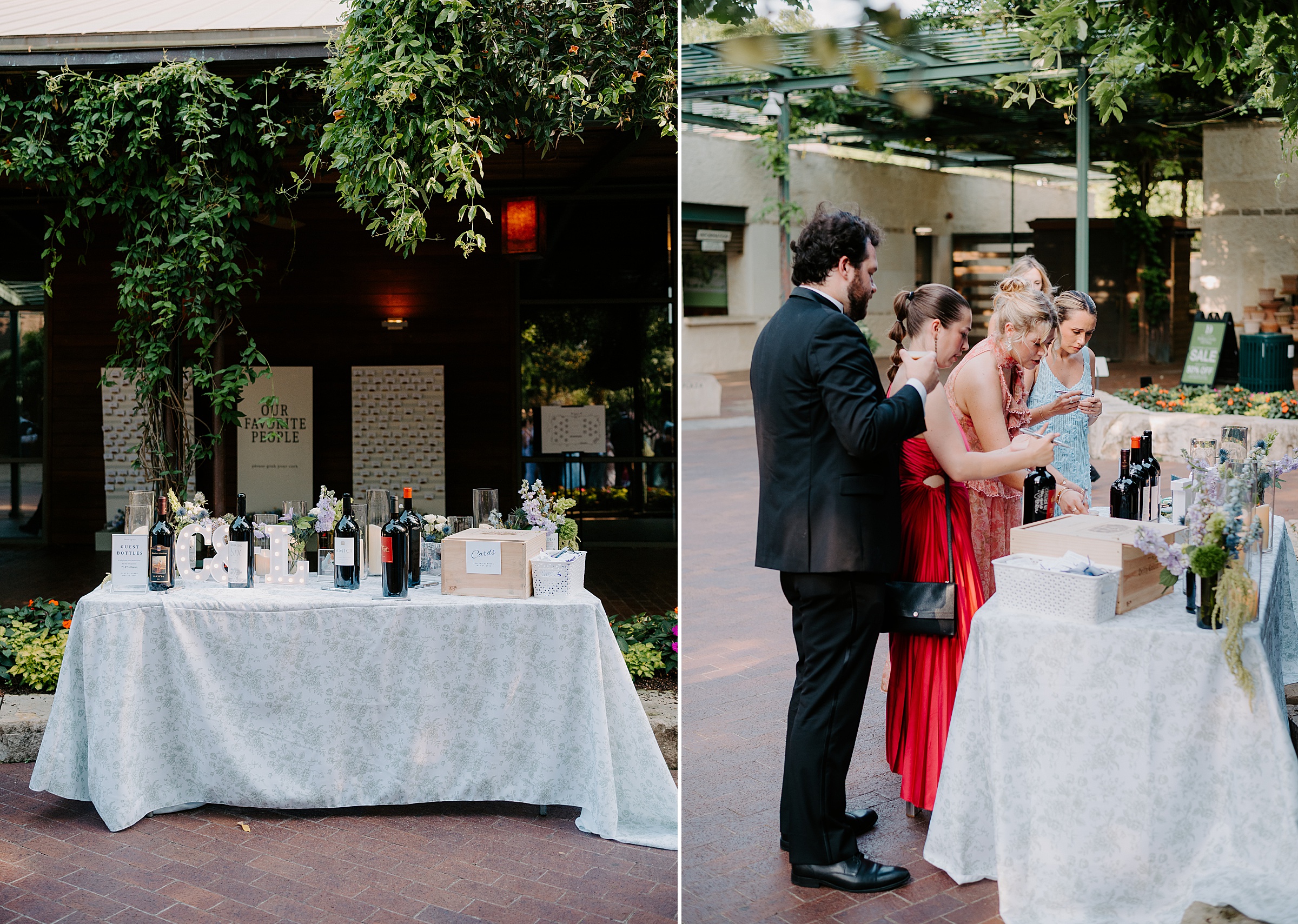 black tie garden party wedding Dallas Arboretum