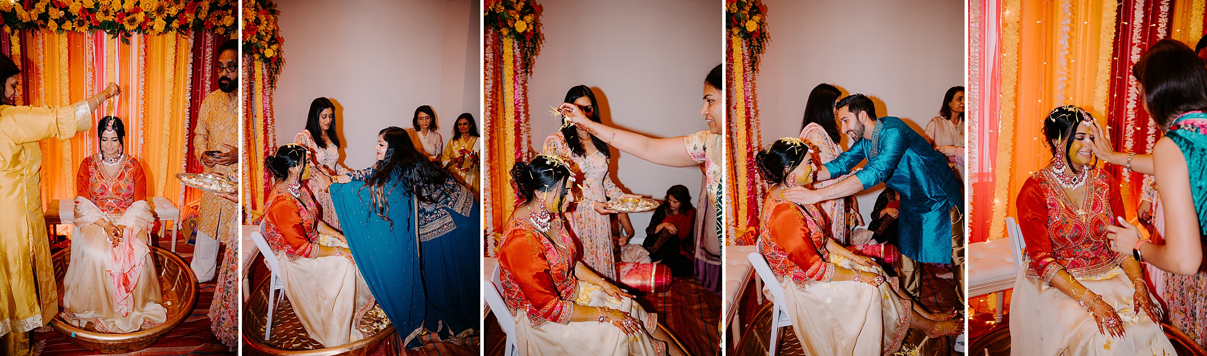 Haldi ceremony photography Dallas Indian wedding