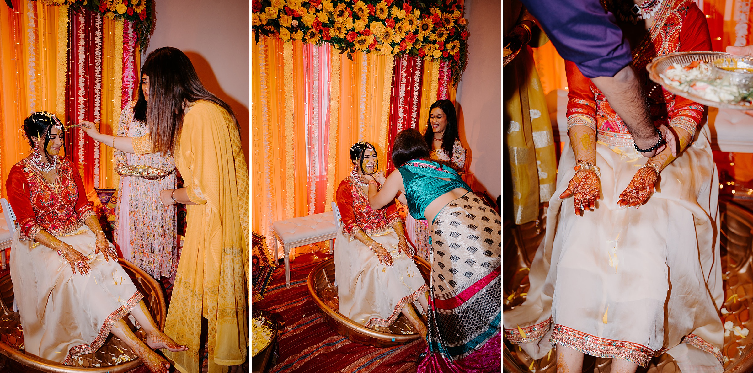 Haldi ceremony photography Dallas Indian wedding