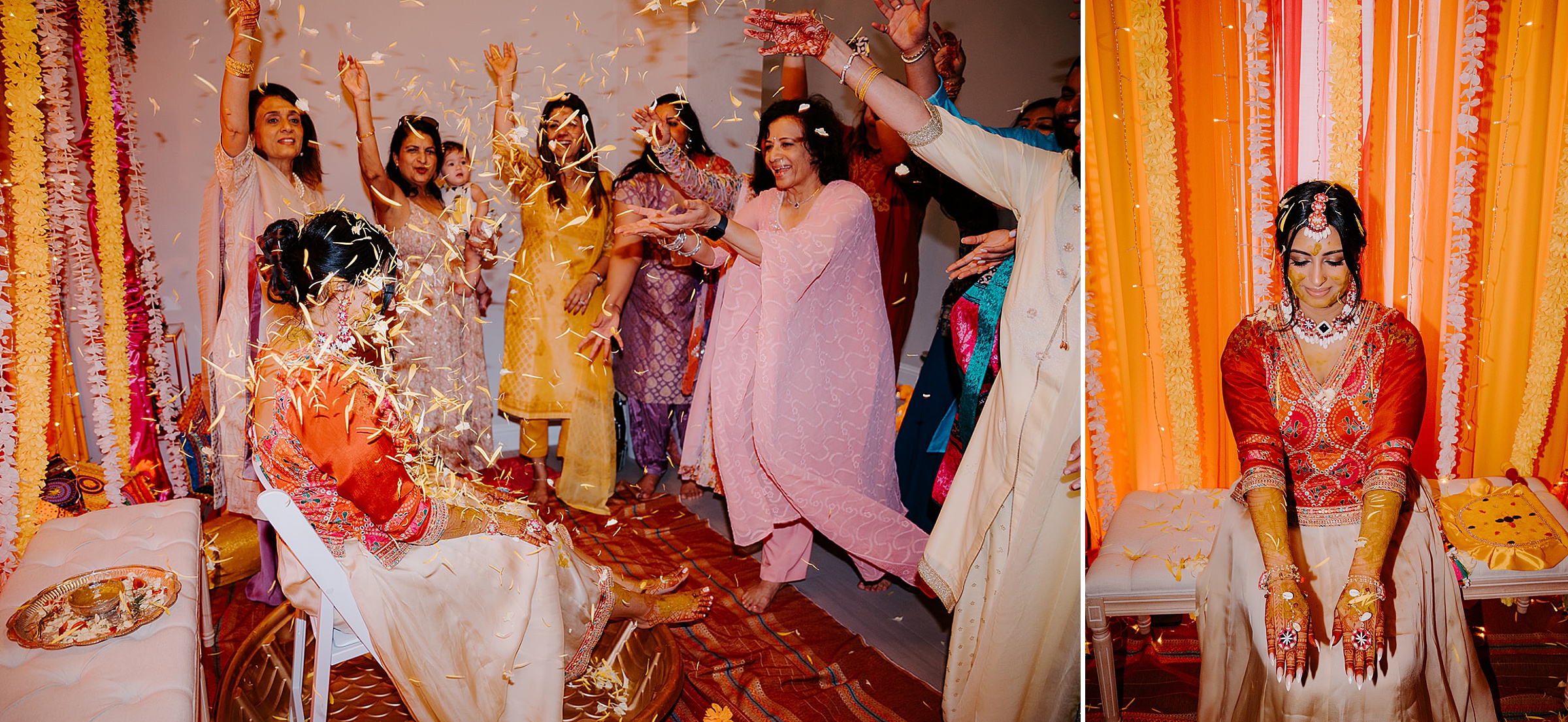 Haldi ceremony photography Dallas Indian wedding