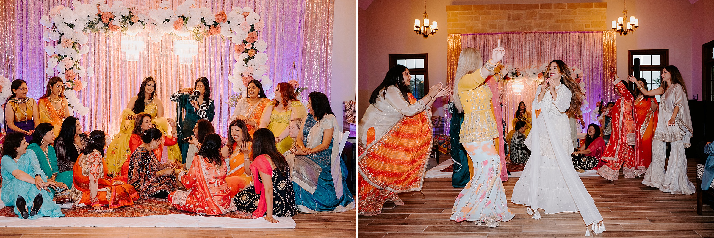 Sangeet photography Dallas Indian wedding celebration