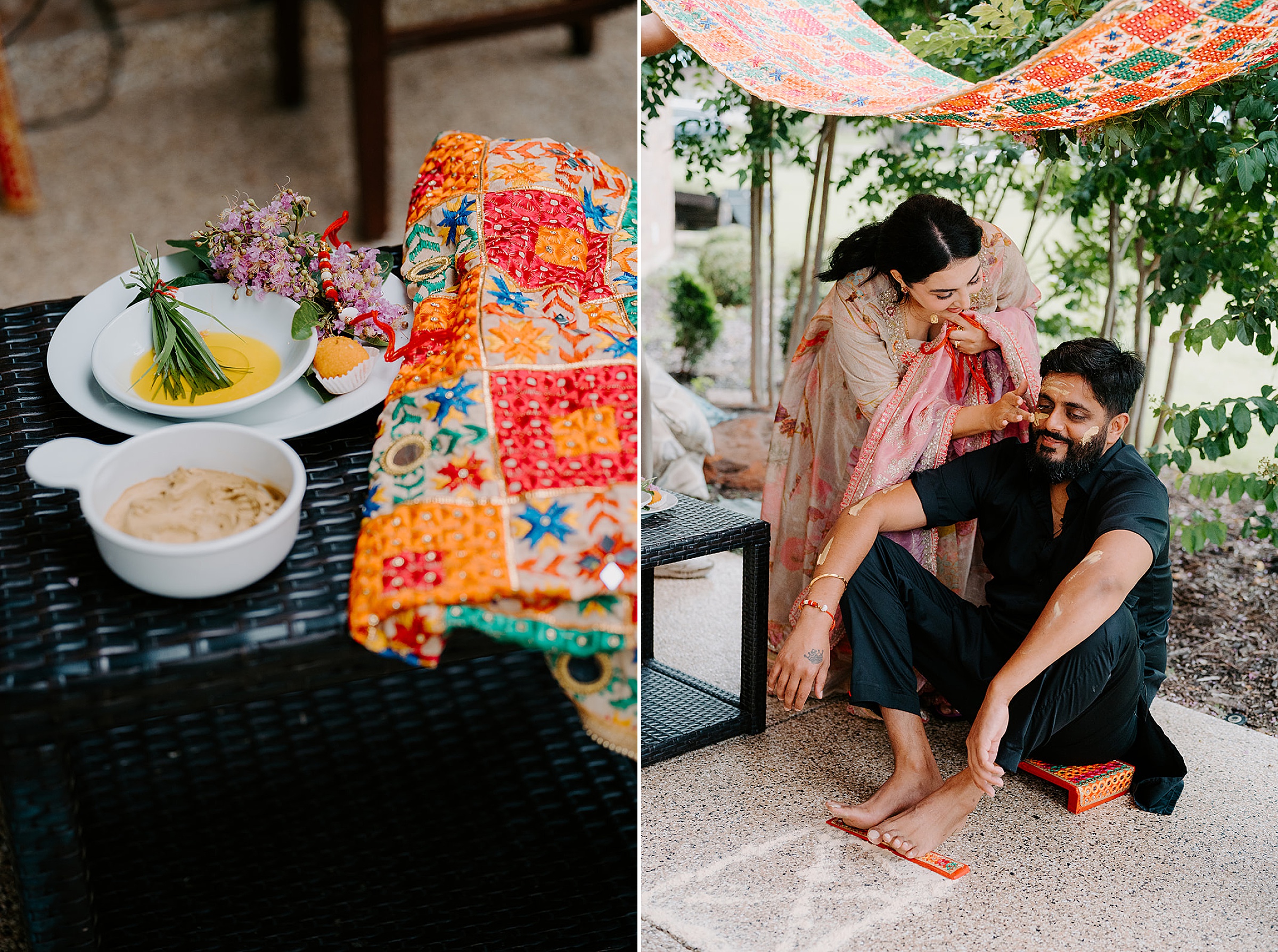 Haldi ceremony photography Dallas Indian wedding