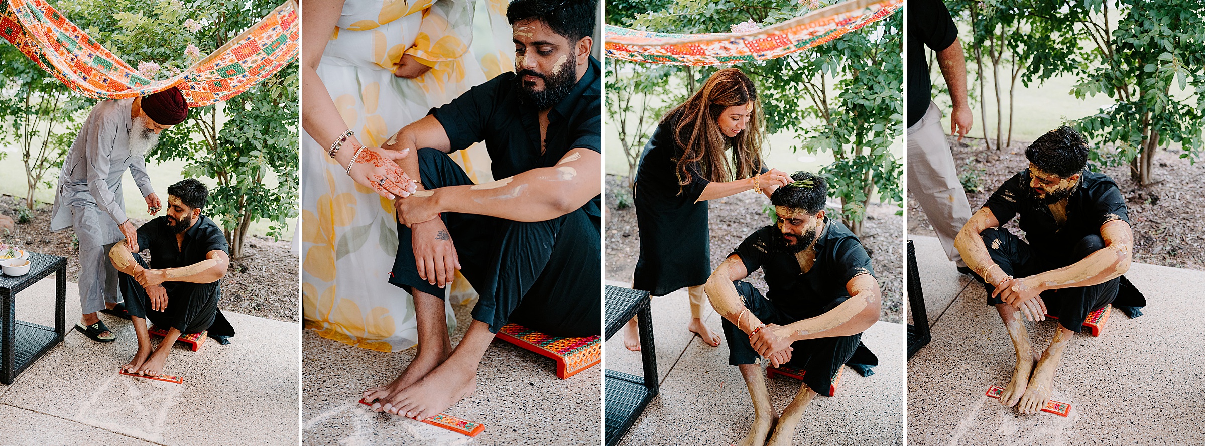 Haldi ceremony photography Dallas Indian wedding