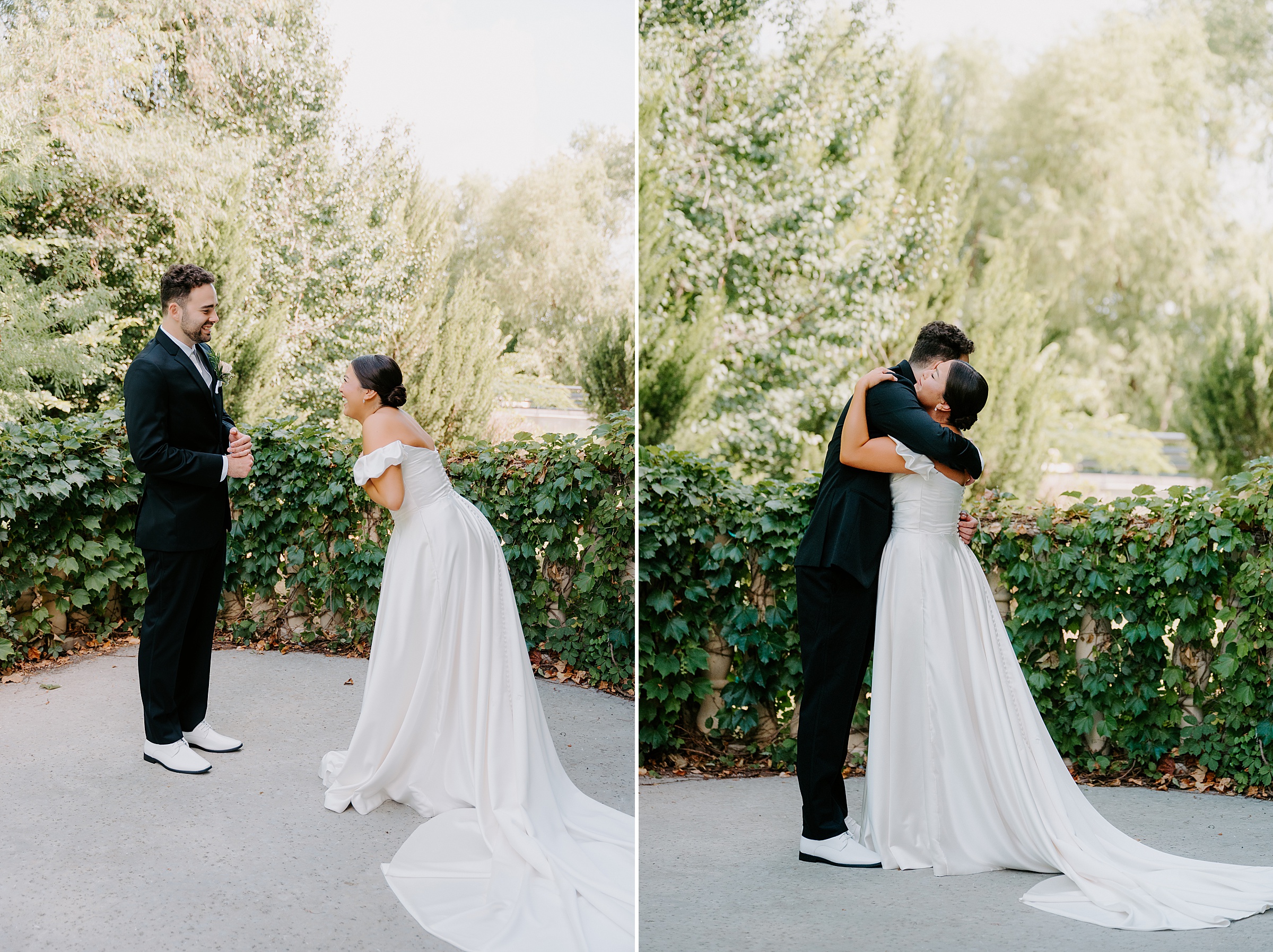 bride and groom portraits The Montclair ivy terrace Colleyville
