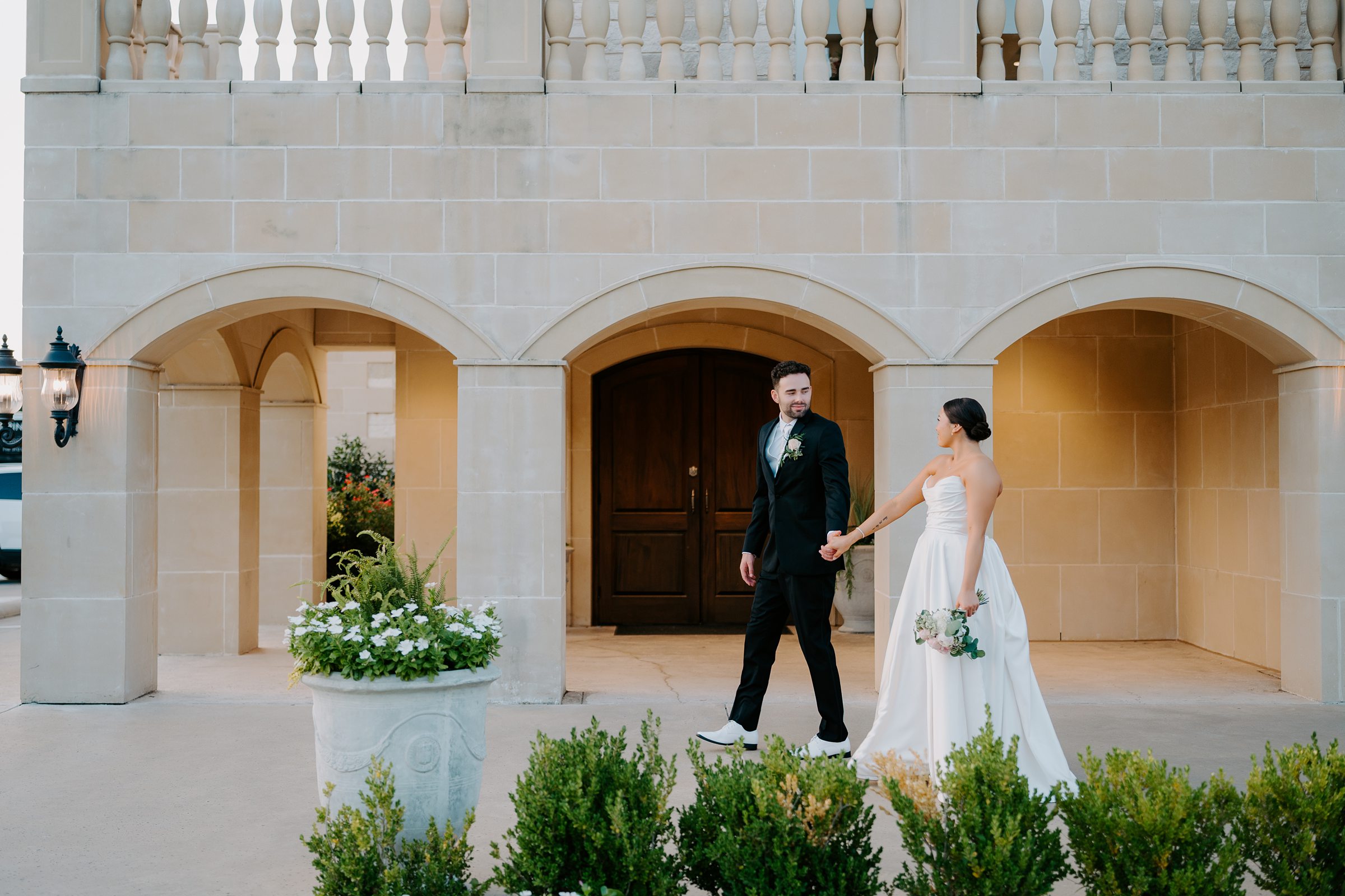 bride and groom portraits The Montclair Colleyville