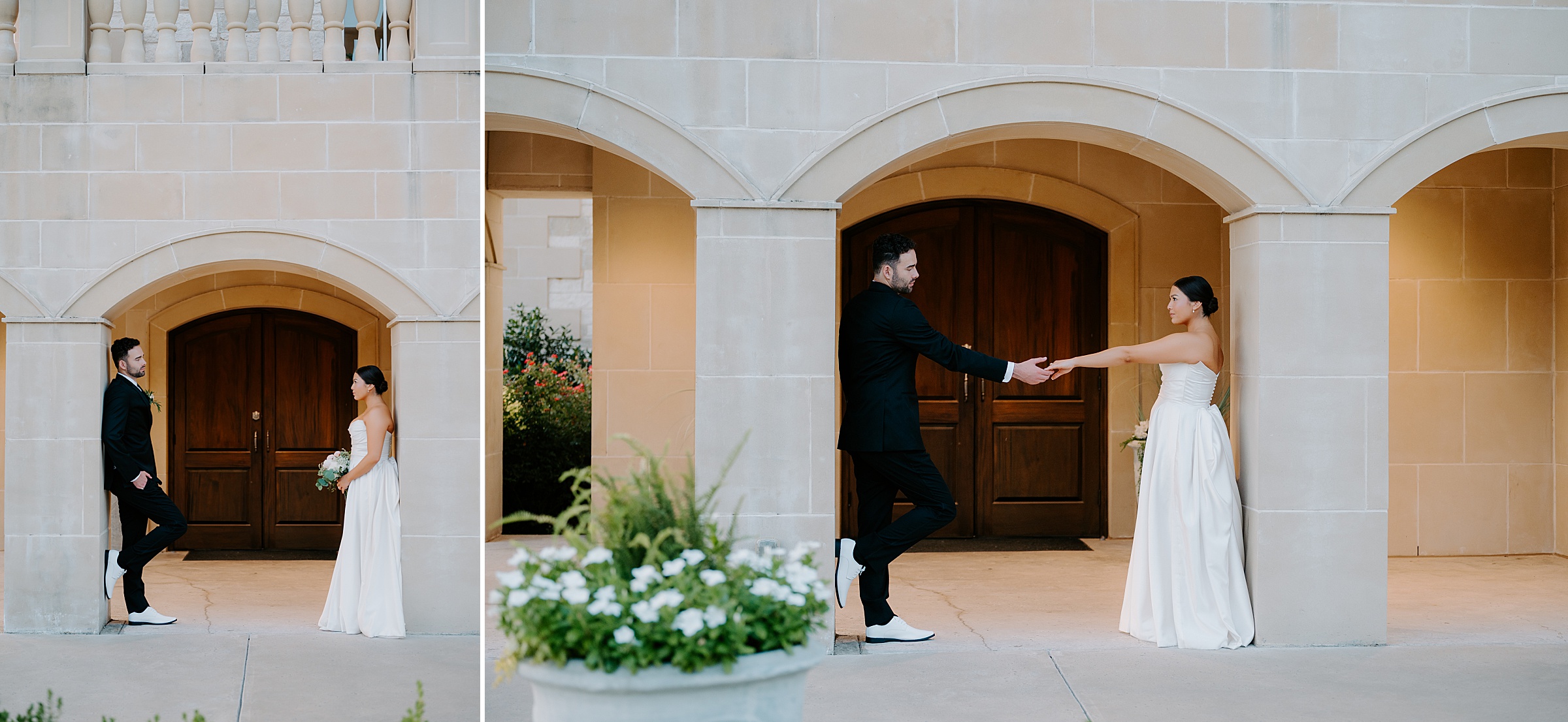 modern elegant wedding at The Montclair Colleyville TX