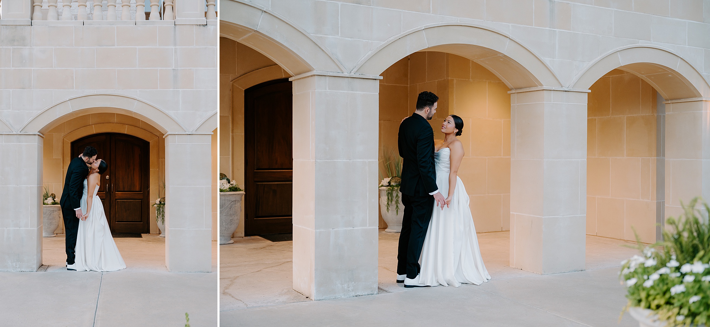 modern elegant wedding at The Montclair Colleyville TX
