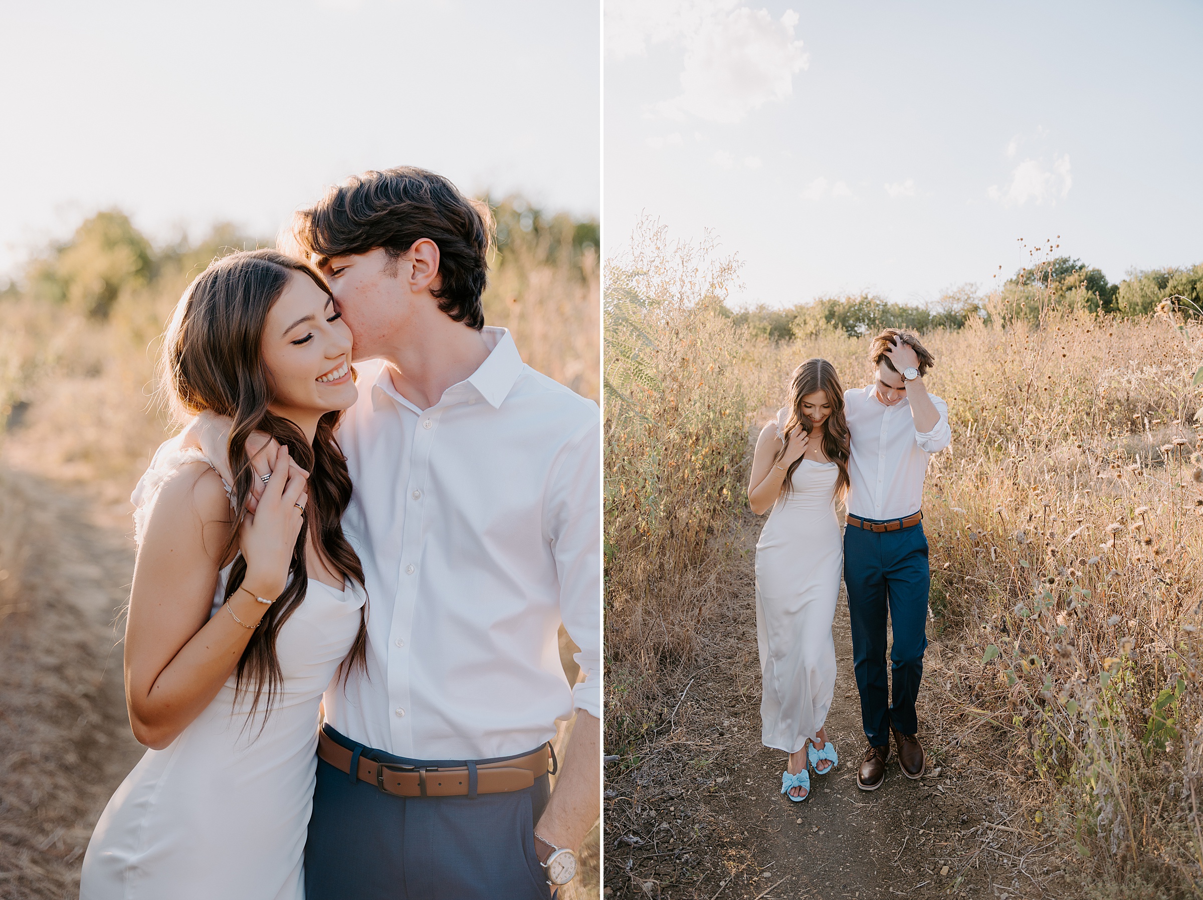 Cedar Hill State Park engagement photos golden hour DFW