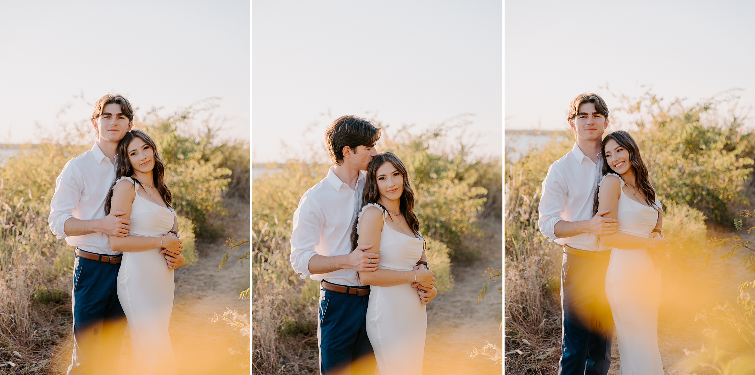 couple at Cedar Hill State Park engagement photographer Dallas