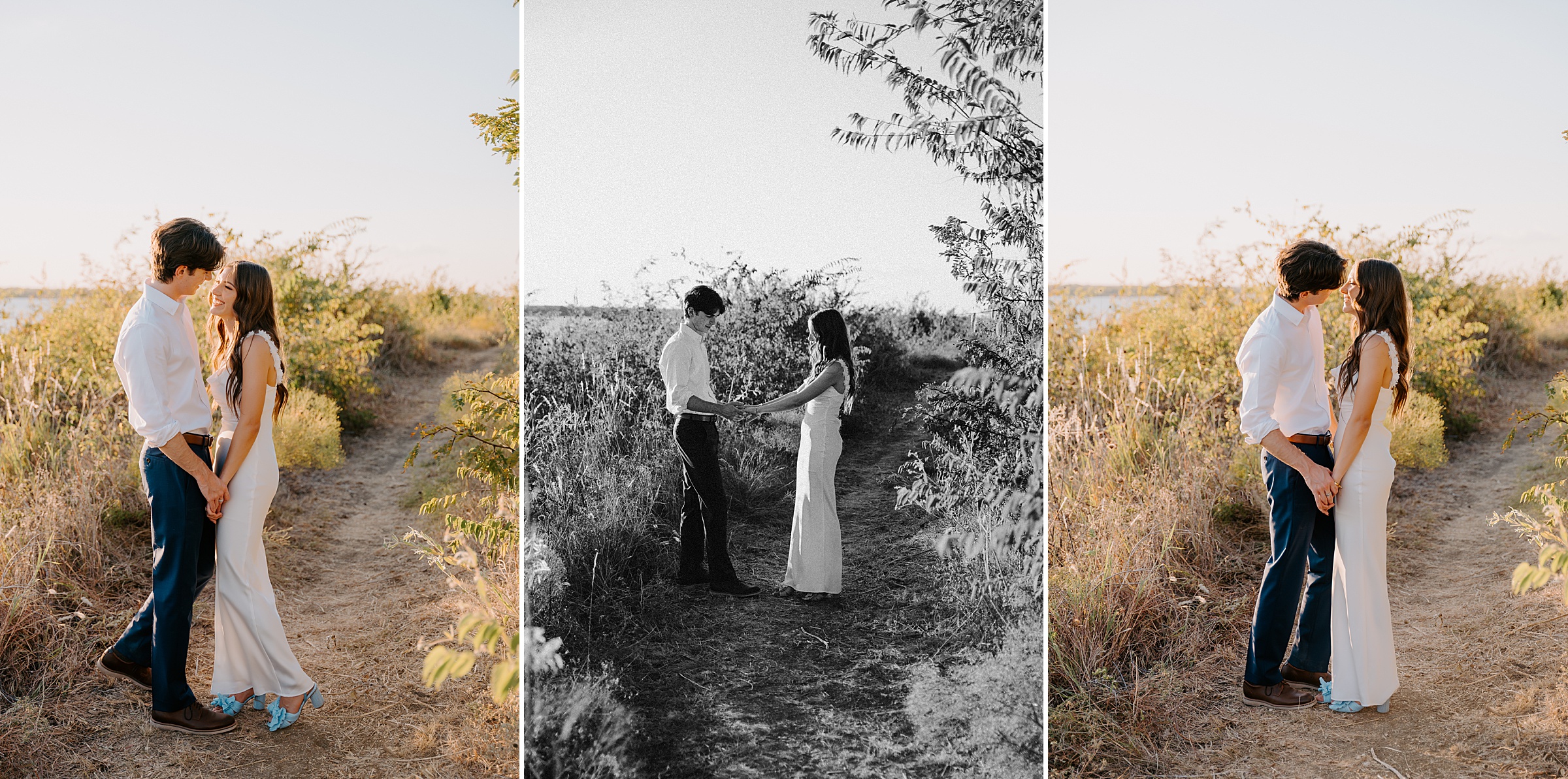 fall engagement session Cedar Hill State Park October