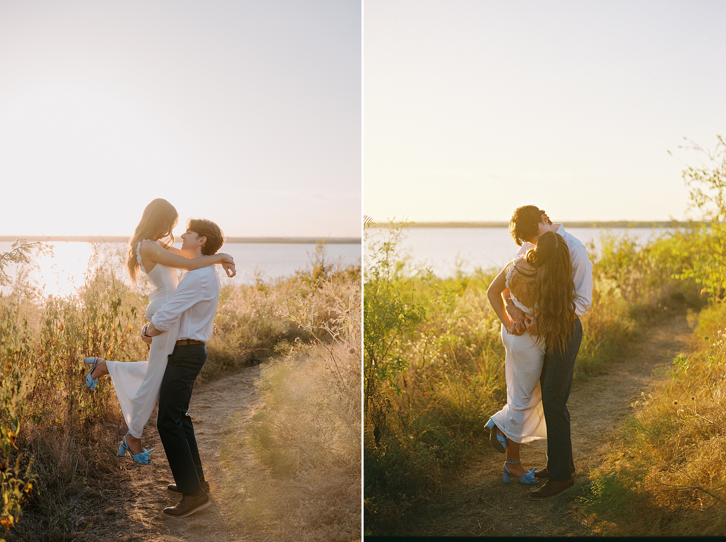 natural outdoor engagement photos Cedar Hill Texas
