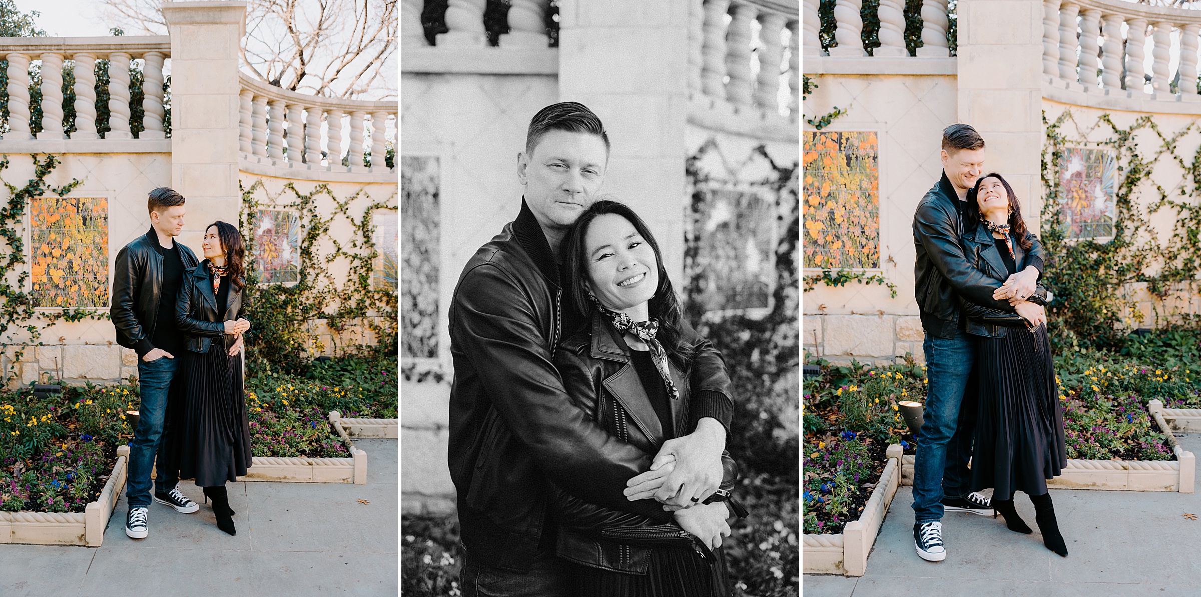 Dallas engagement photographer Dallas Arboretum winter