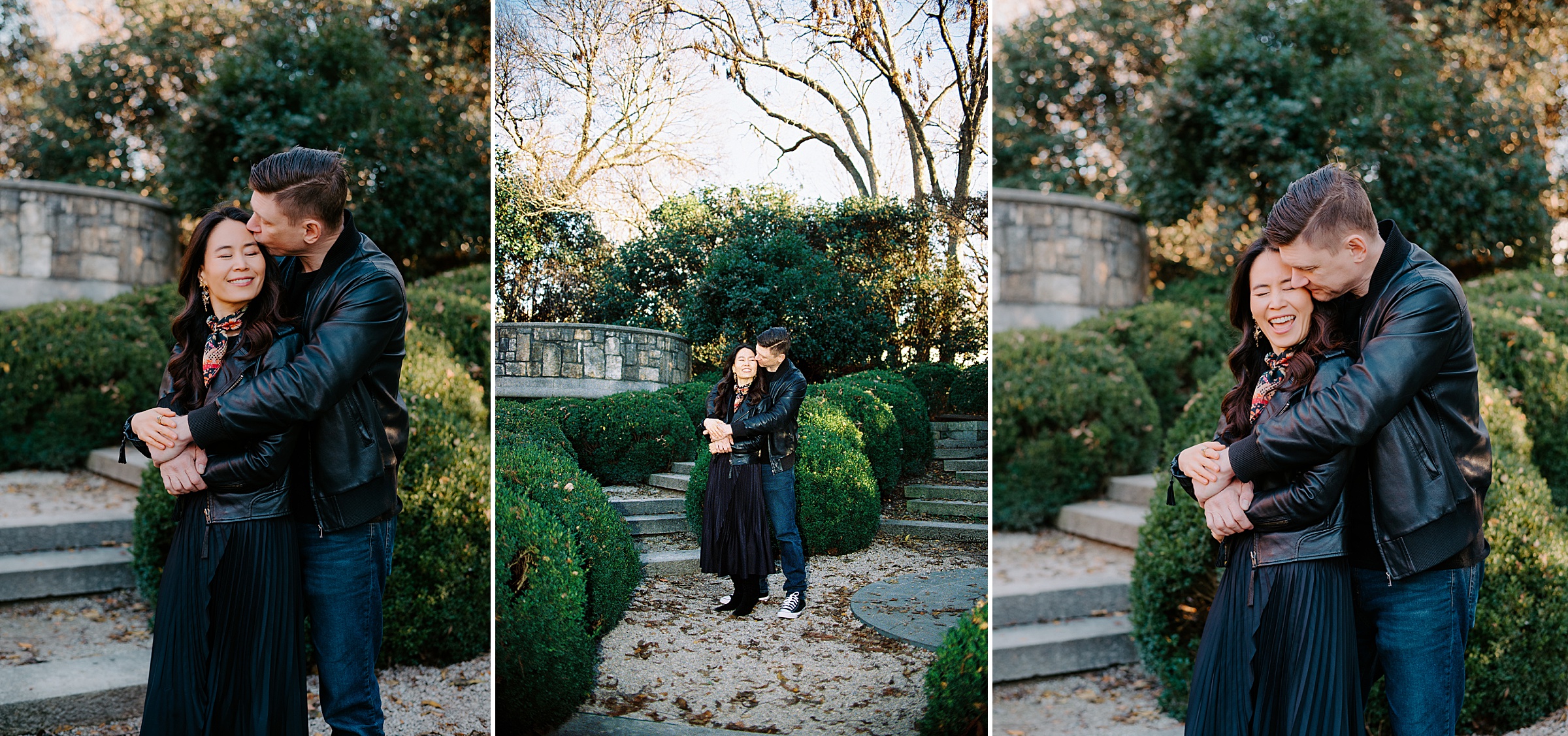 documentary engagement photography Dallas Arboretum