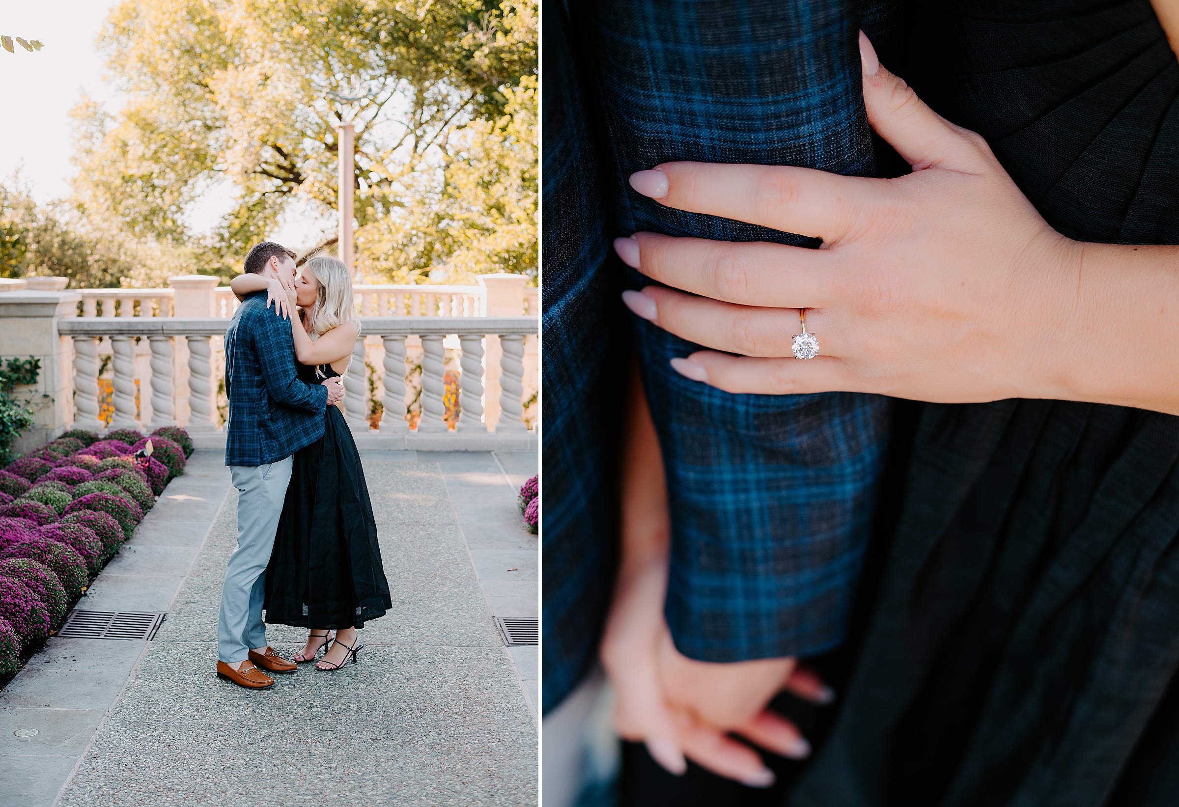 Dallas Arboretum proposal moment semi-private garden