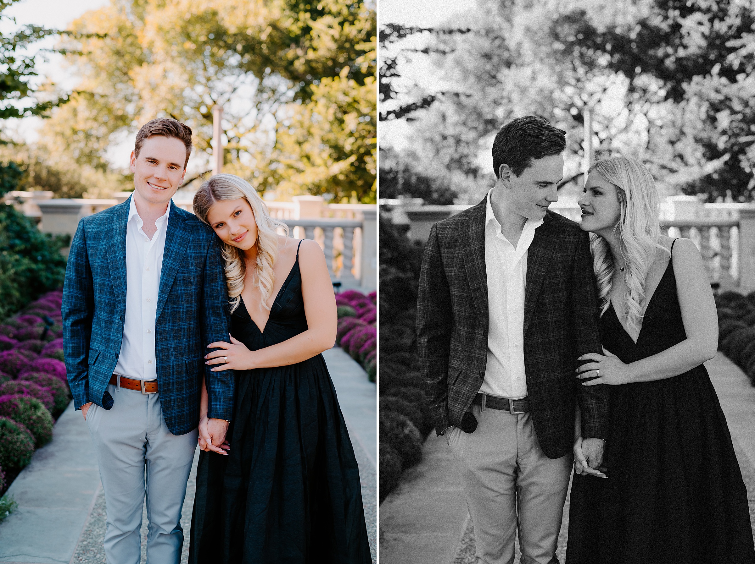 engagement session Dallas Arboretum after proposal
