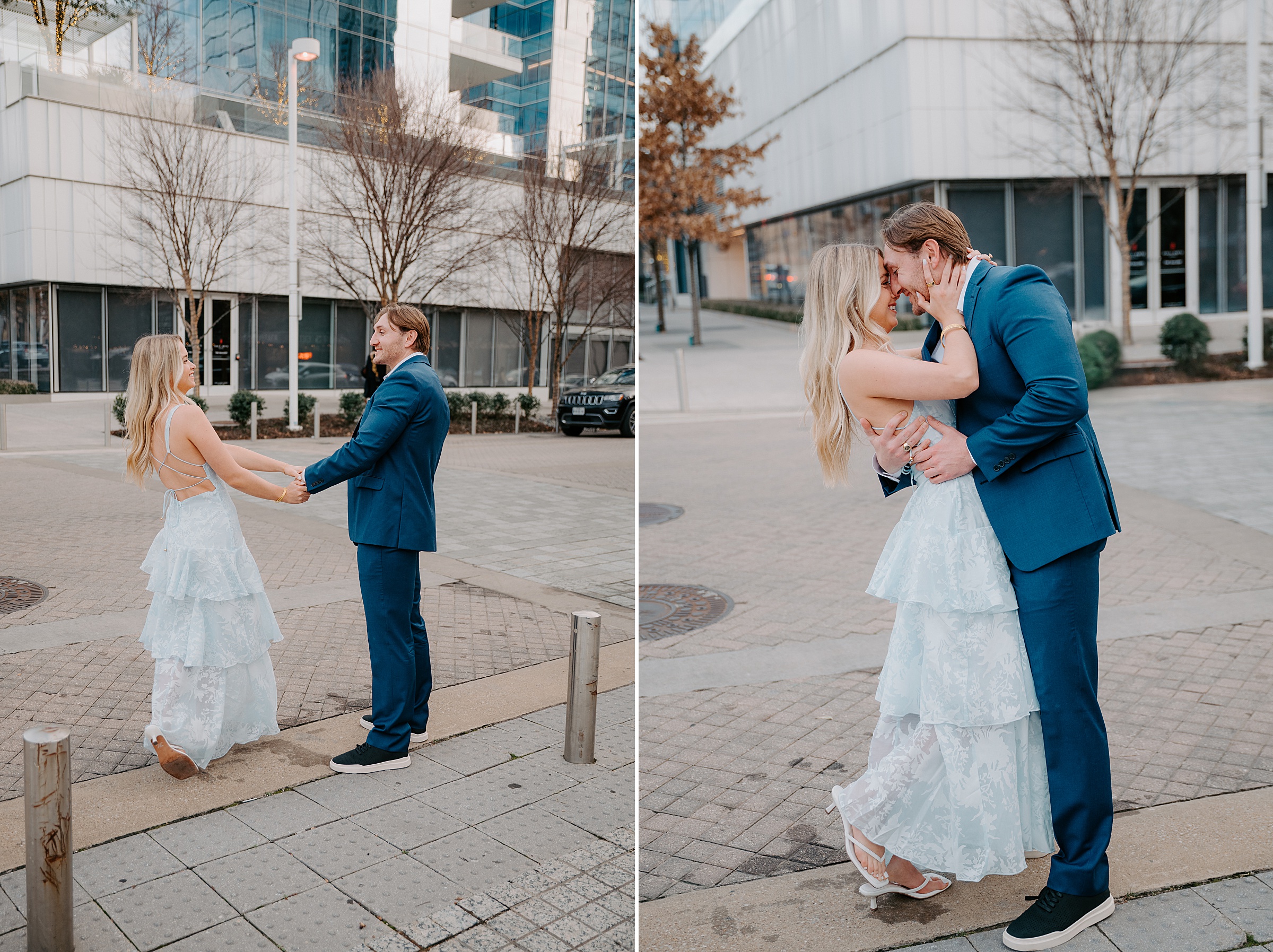 what to wear downtown Dallas engagement session outfit ideas