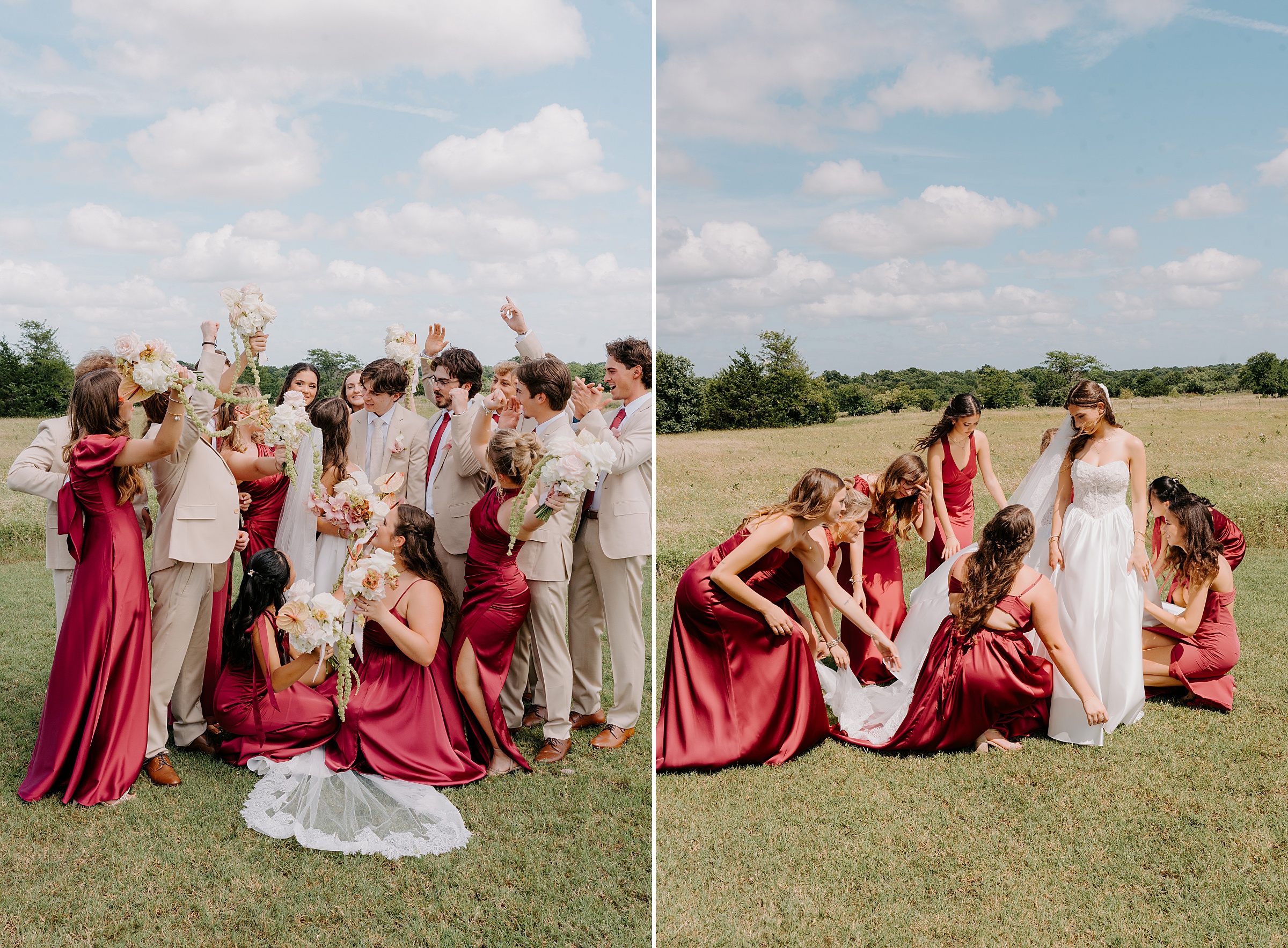 Davis and Grey Farms wedding summer Celeste Texas