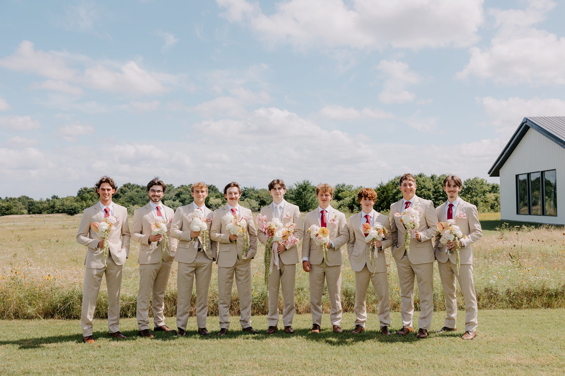 Davis and Grey Farms wedding summer Celeste Texas