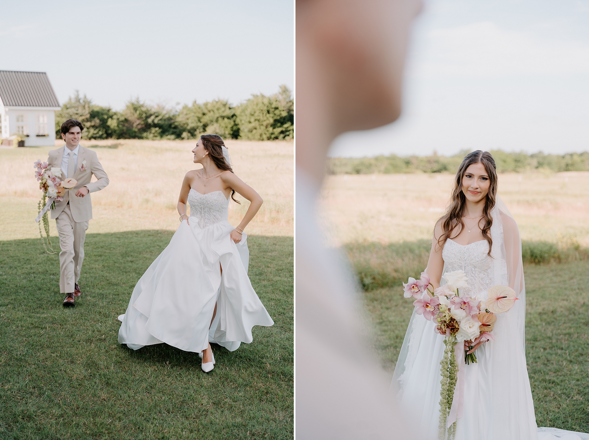 Davis and Grey Farms wedding summer Celeste Texas