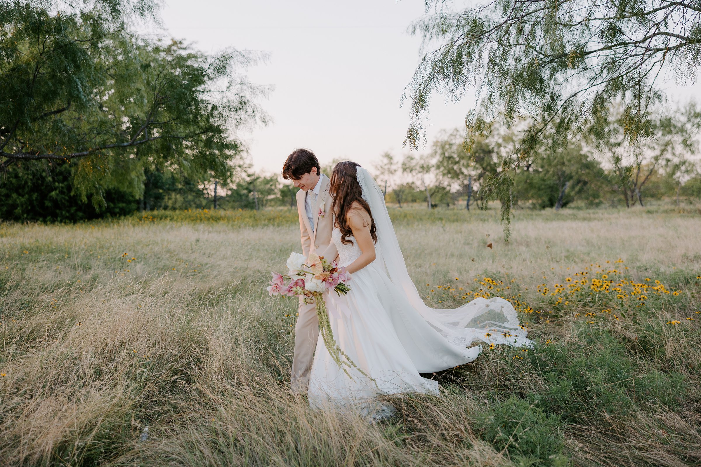 open field golden hour portraits Davis and Grey Farms