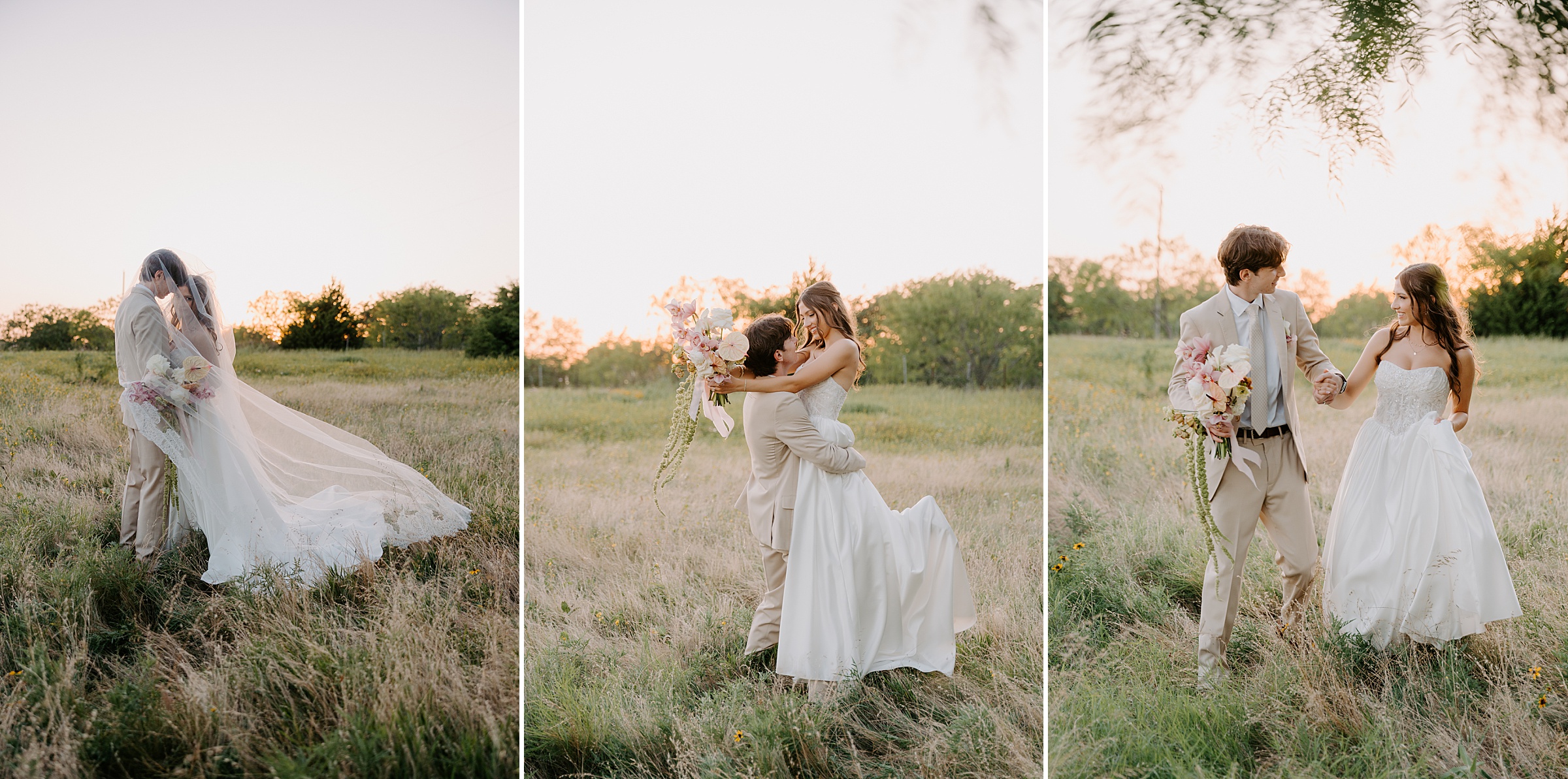 open field golden hour portraits Davis and Grey Farms